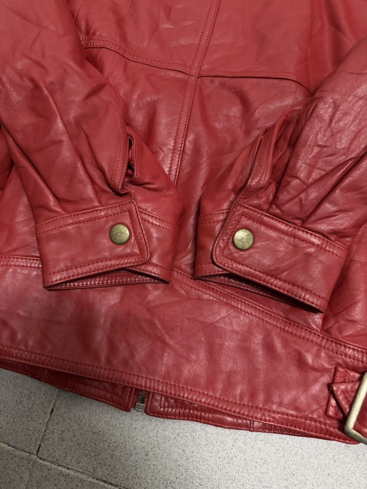 Hai Sporting Gear Rare Vintage Hai Sporting Gear Issey Miyake Leather Jacket Size US M / EU 48-50 / 2 - 11 Thumbnail