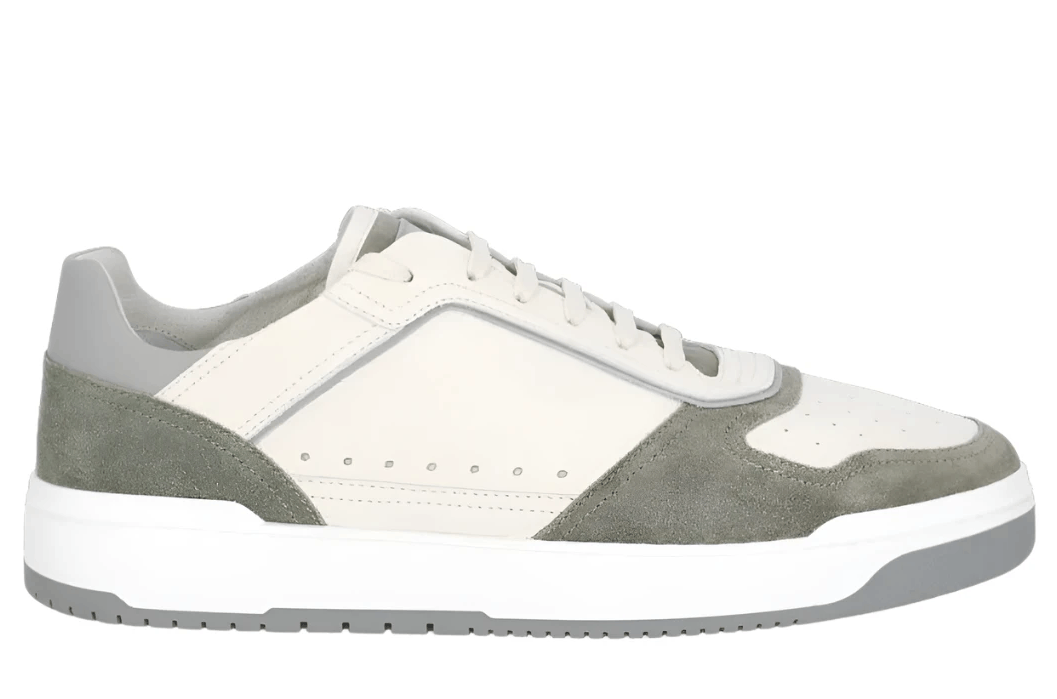 Brunello Cucinelli Brunello Cucinelli Color-Block Low-Top Sneakers in White Size US 7 / EU 40 - 1 Thumbnail