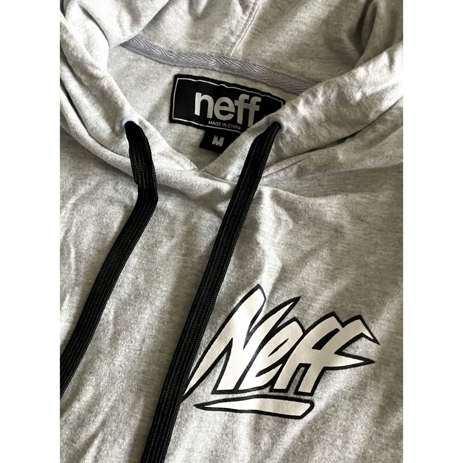 Vintage NEFF Hoodie Shirt M Mens Gray Long Sleeve Pullover Wave Rider Skier Jet Ski T-Shirt Size US M / EU 48-50 / 2 - 2 Thumbnail