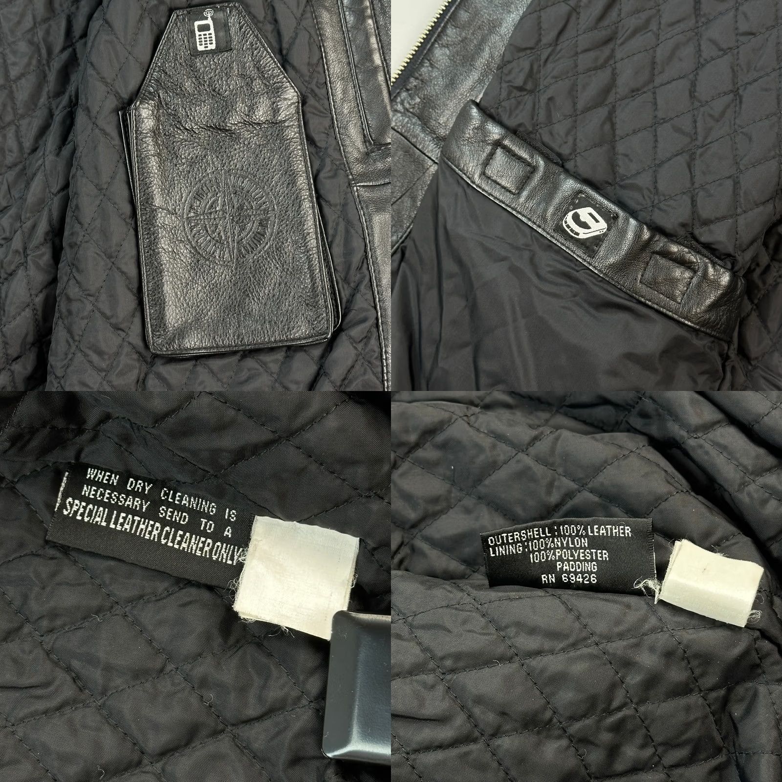 Vintage VINTAGE Wilsons Leather M Julian Jacket Mens Small Black Leather Moto Biker Full Zip Jacket Size US S / EU 44-46 / 1 - 8 Thumbnail