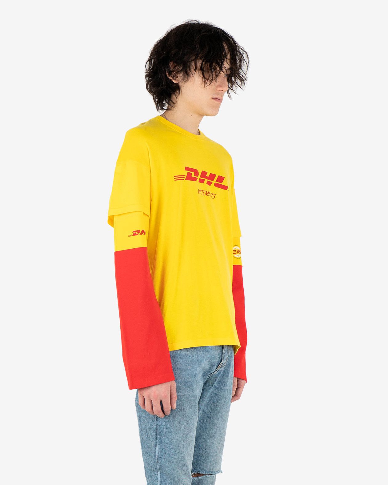 Vetements DHL Long Sleeved Tee Size US XS / EU 42 / 0 - 6 Thumbnail