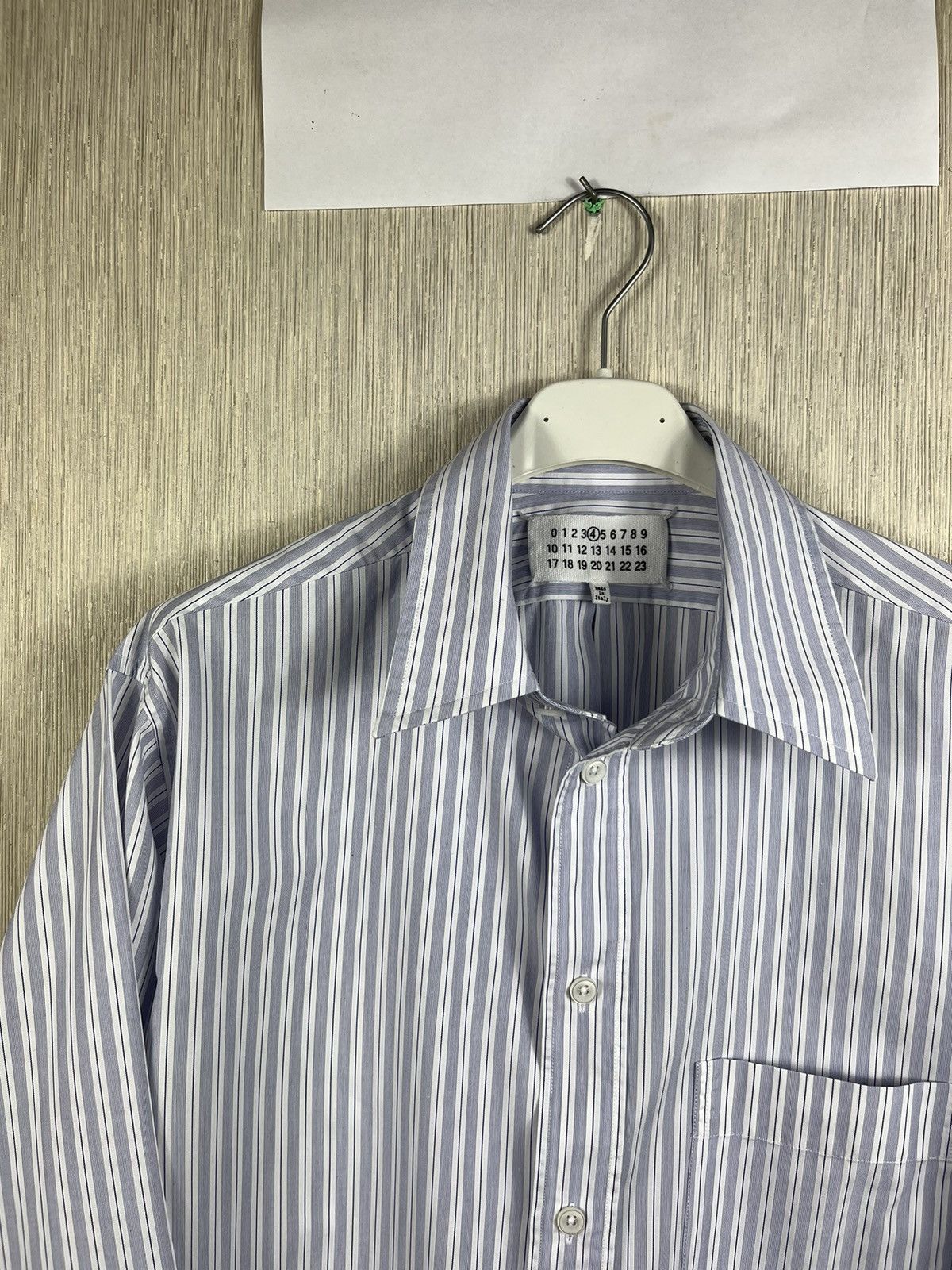 Designer × Maison Margiela Maison Margiela line 4 oversized striped shirt with pocket Size M / US 6-8 / IT 42-44 - 3 Thumbnail