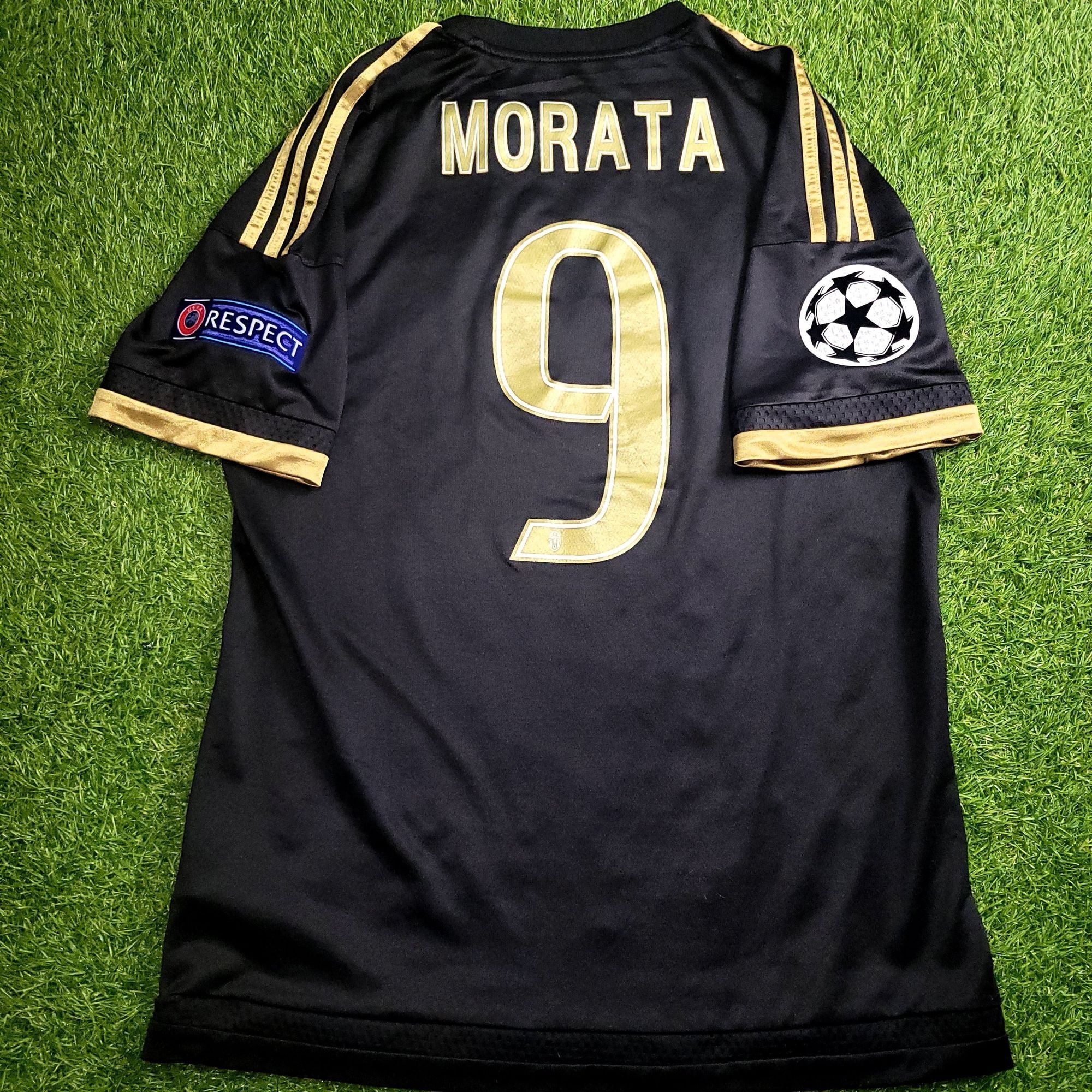 Adidas Morata Juventus 2015 2016 Third UEFA Soccer Jersey Shirt M Size US M / EU 48-50 / 2 - 1 Thumbnail