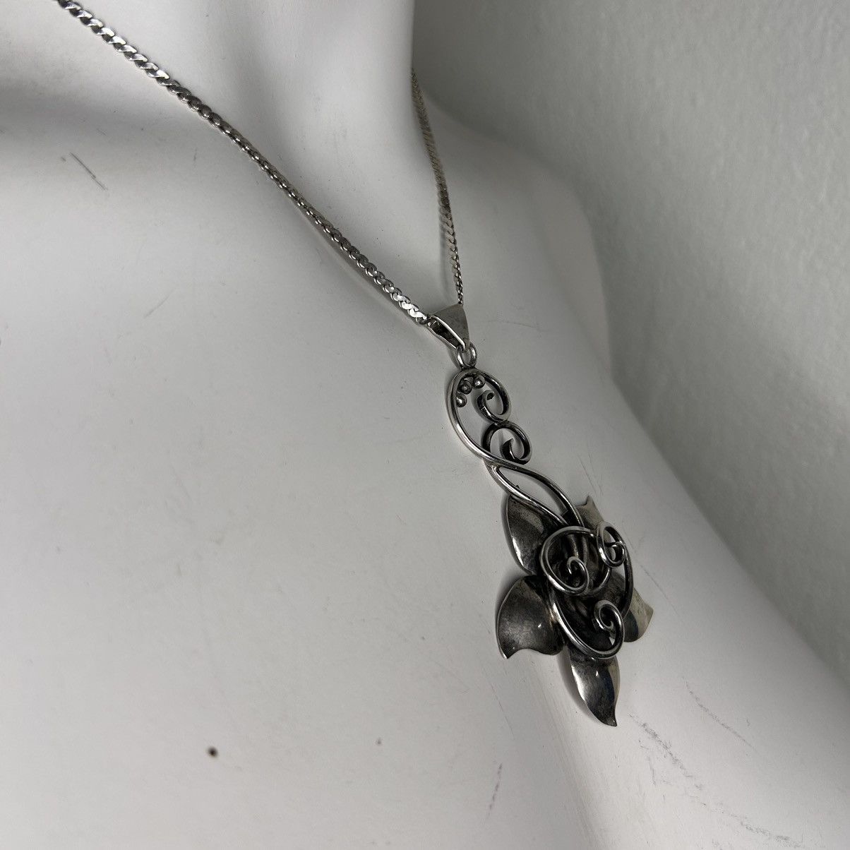 Vintage 925 Silver Vintage Necklace Size ONE SIZE - 9 Thumbnail