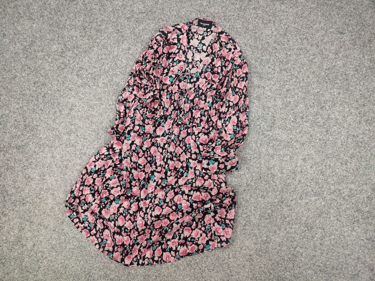 The Kooples The Kooples Cherry Blossom Blend Mini Dress Candy Flowers Size M / US 6-8 / IT 42-44 - 4 Thumbnail