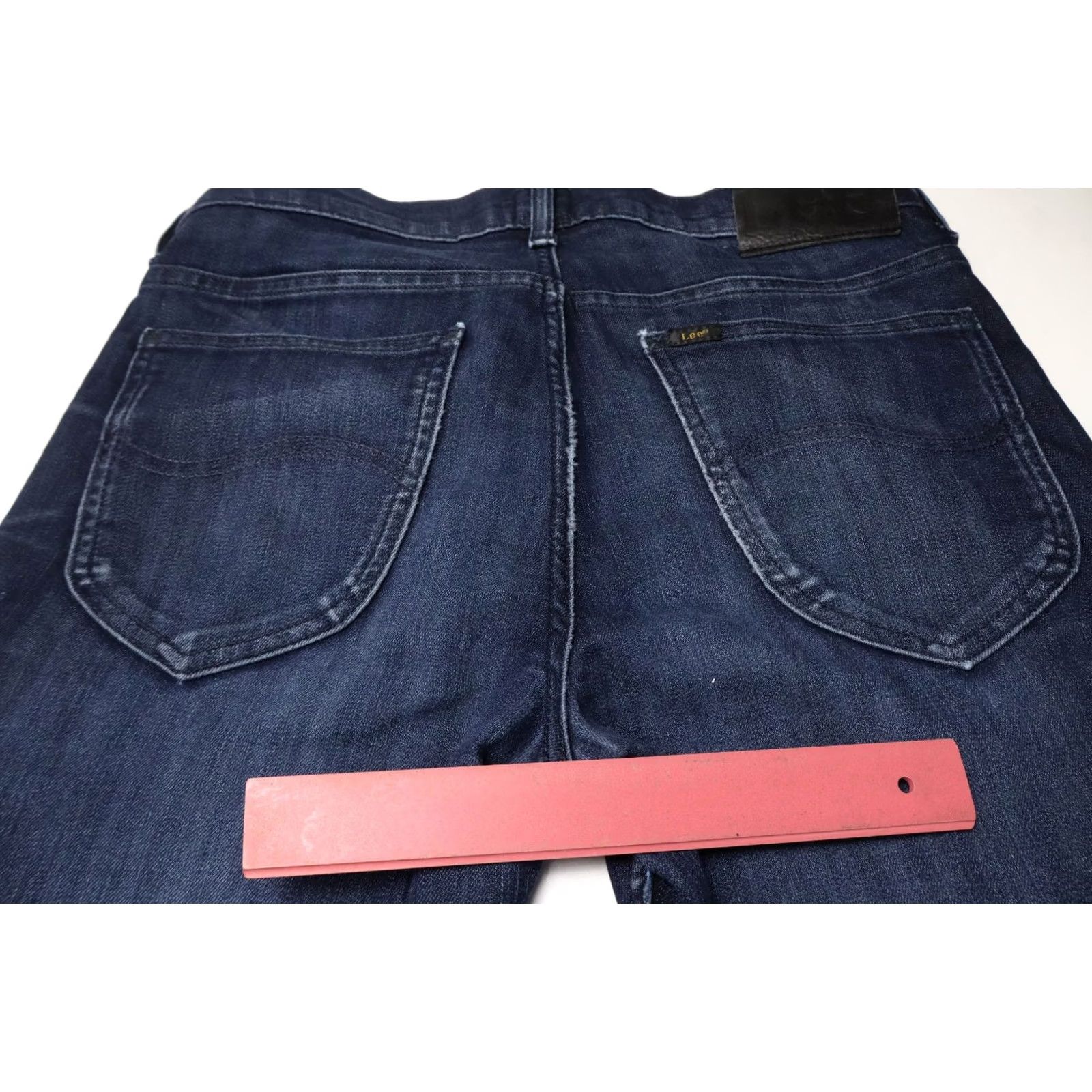 Lee LEE Jeans Slim Blue Faded Whiskers Button Fly W29/L34 Mens Daren Size US 29 - 7 Thumbnail