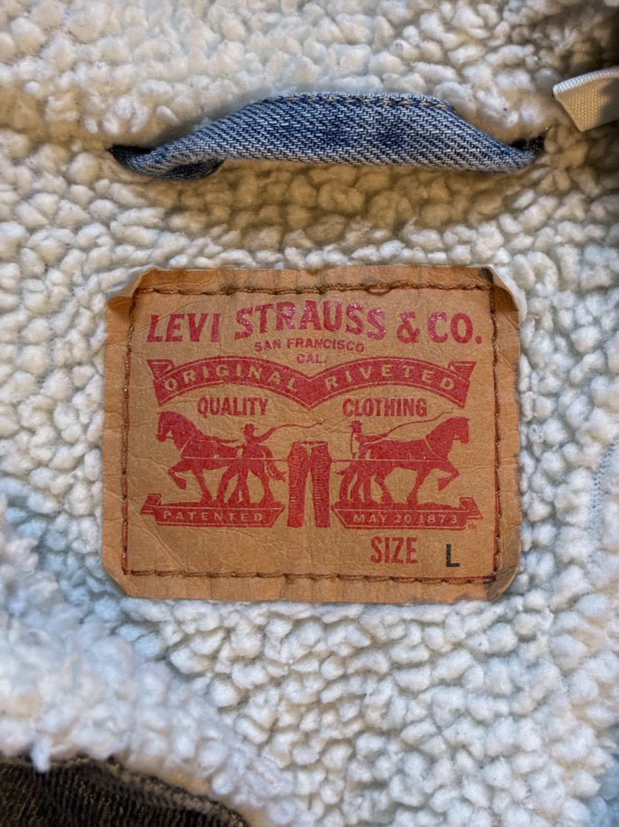 Levi's Levi’s Sherpa Denim jacket Size US L / EU 52-54 / 3 - 2 Thumbnail