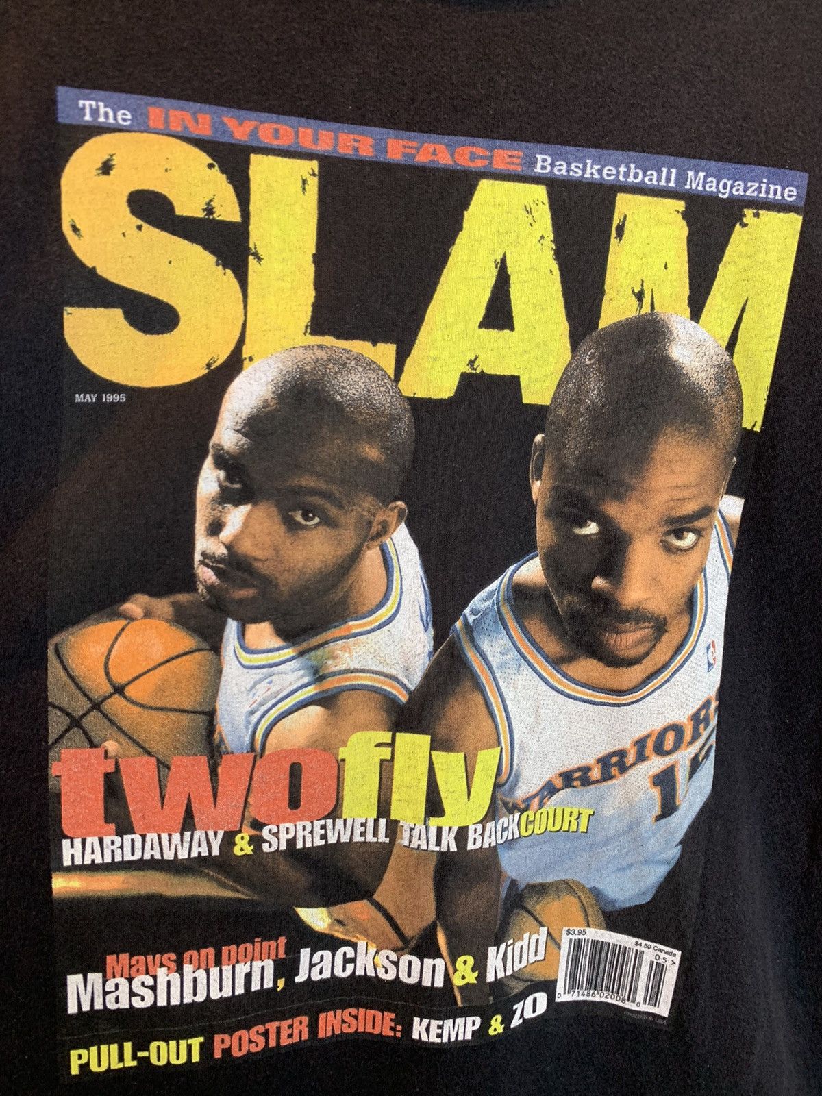Mitchell & Ness *RARE* SLAM Magazine Golden State Warriors Cover Art T-Shirt Size US M / EU 48-50 / 2 - 2 Thumbnail
