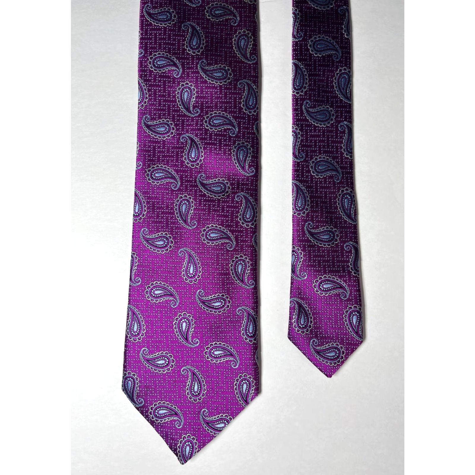 Canali VINTAGE Canali Paisley Silk Tie Pink Made in Italy Mens Shirt? Size ONE SIZE - 5 Thumbnail
