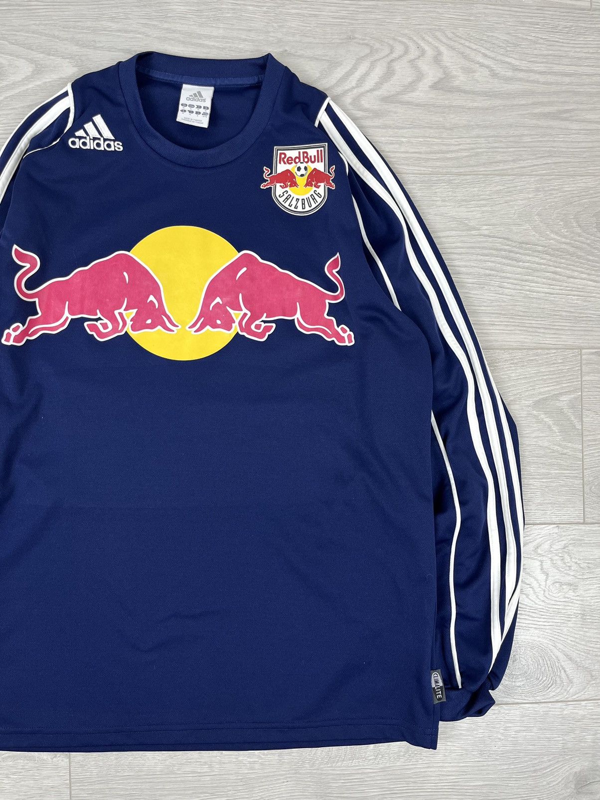 Vintage Adidas Red Bull Salzburg 2008 Away Kit Soccer Jersey Shirt Size US M / EU 48-50 / 2 - 3 Thumbnail