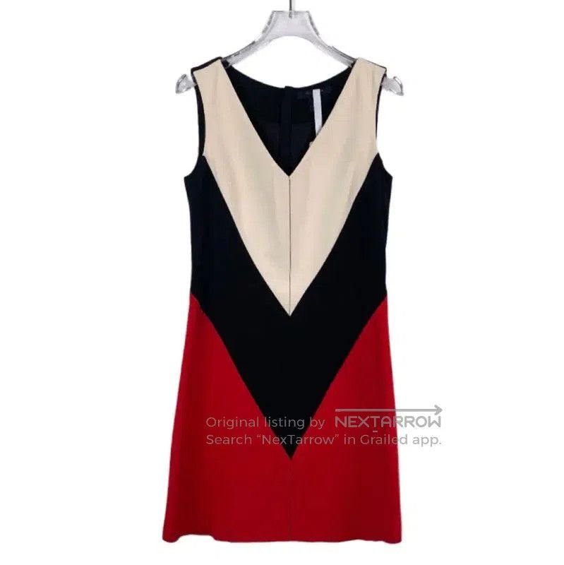 Louis Vuitton Louis Vuitton Color Block Cotton Dress . Size XXS / US 00 / IT 34 - 1 Thumbnail