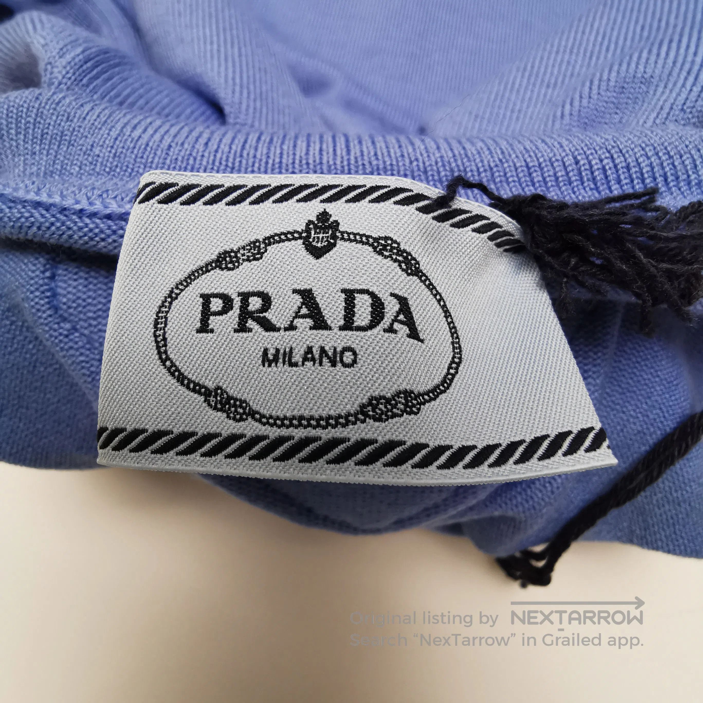 Prada Prada Blue Wool Blend Turtleneck Sweater . Size XS / US 0-2 / IT 36-38 - 5 Thumbnail