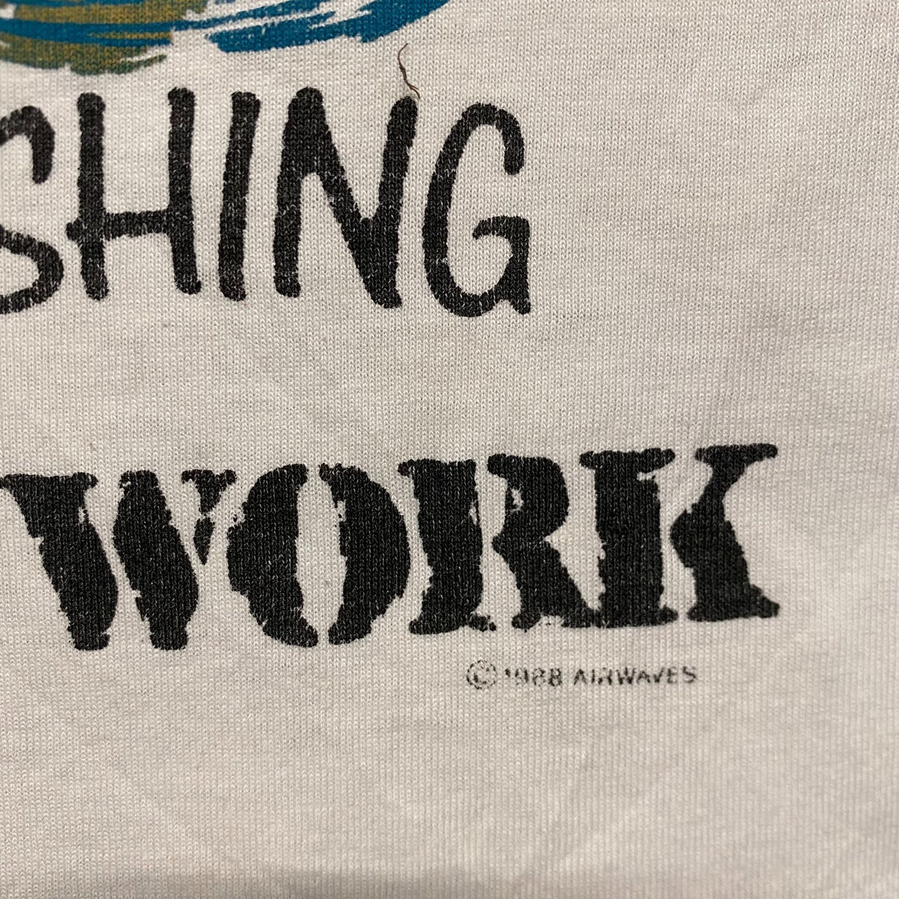 Vintage Vintage 80s Fishing Quote Comic Cartoon Single Stitch Tee Size US L / EU 52-54 / 3 - 7 Thumbnail