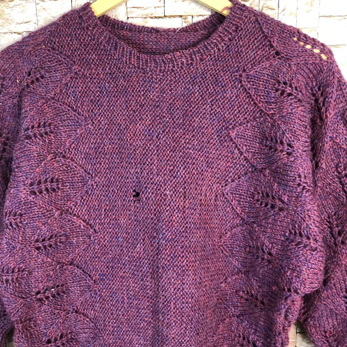 Homespun Knitwear Japanese Brand Purple Knitwear #A376 Size XS / US 0-2 / IT 36-38 - 9 Thumbnail