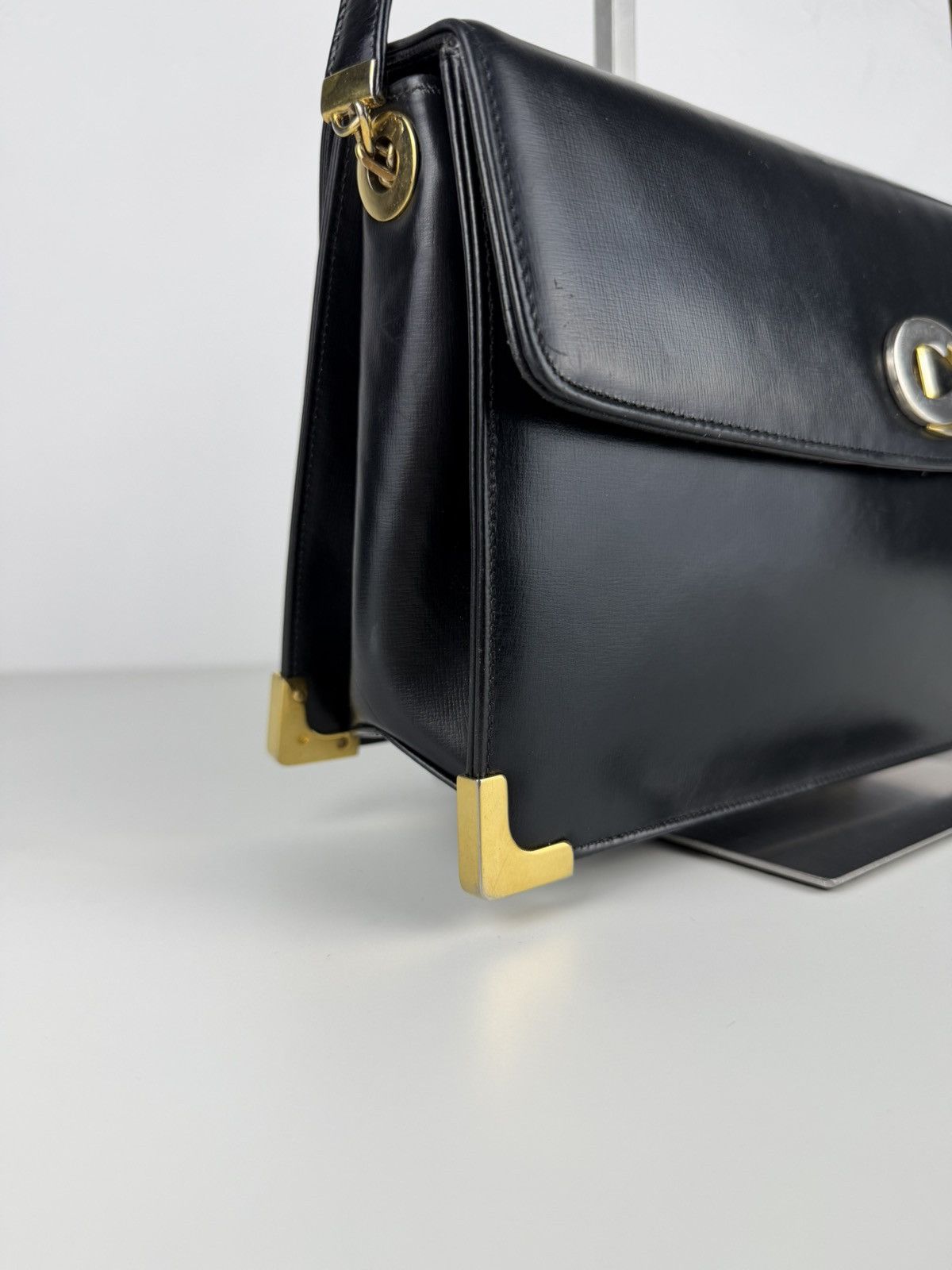 Dior Vintage 70s Dior box calf leather shoulder bag Size ONE SIZE - 10 Thumbnail
