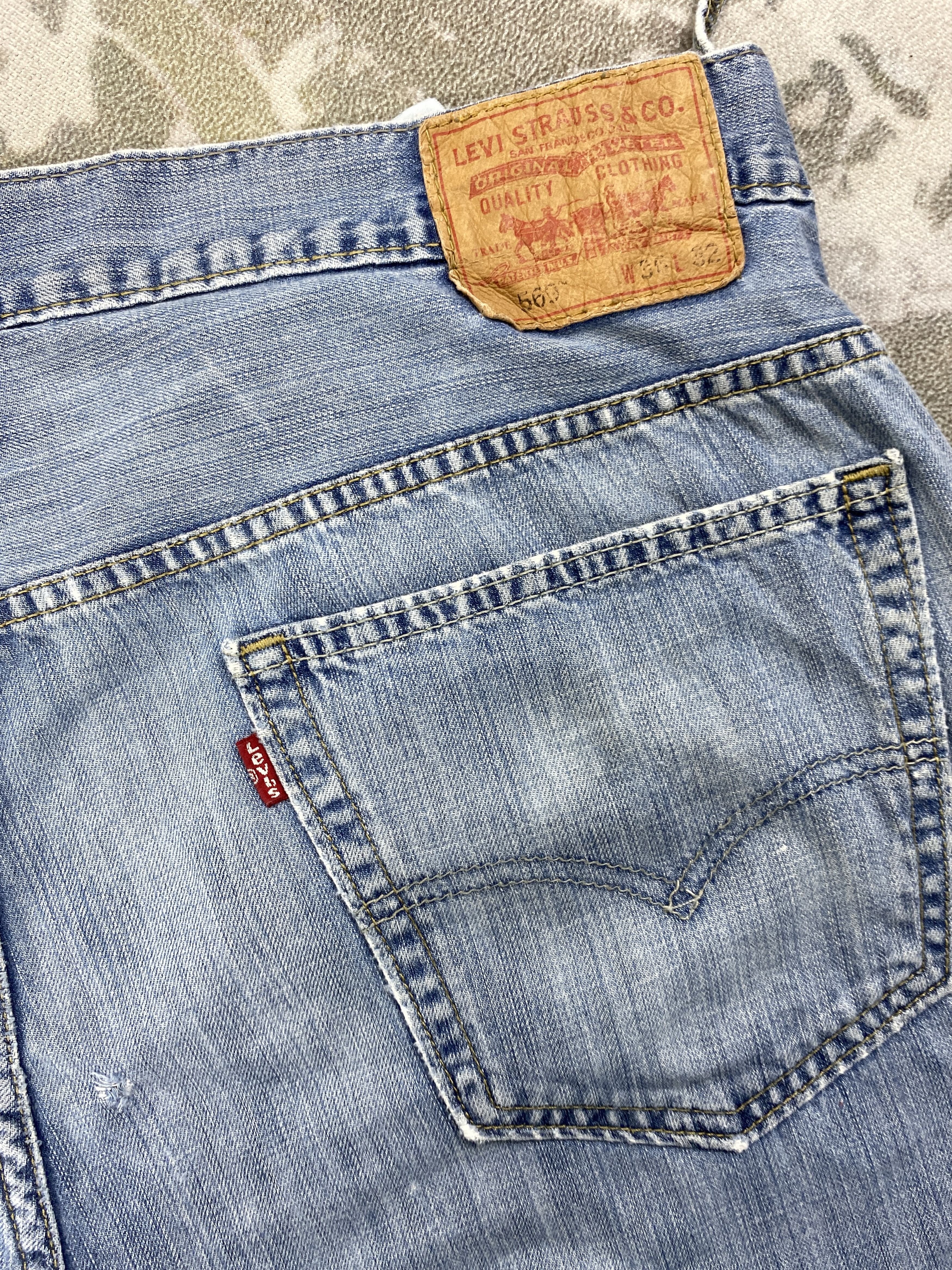 Japanese Brand Vintage Levi's 569 Denim 38 x 31.5 -JN376 Size US 38 / EU 54 - 13 Thumbnail