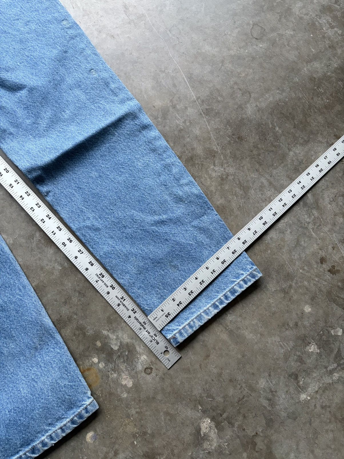 Carhartt Vintage 1990s Carhartt Workwear Light Wash Denim Jeans Size US 34 / EU 50 - 7 Thumbnail