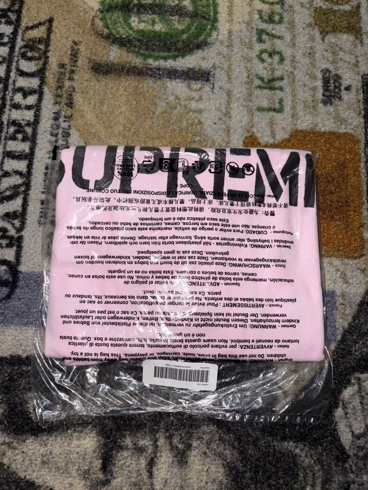 Supreme Supreme Hard Tee Pink Size US L / EU 52-54 / 3 - 1 Thumbnail