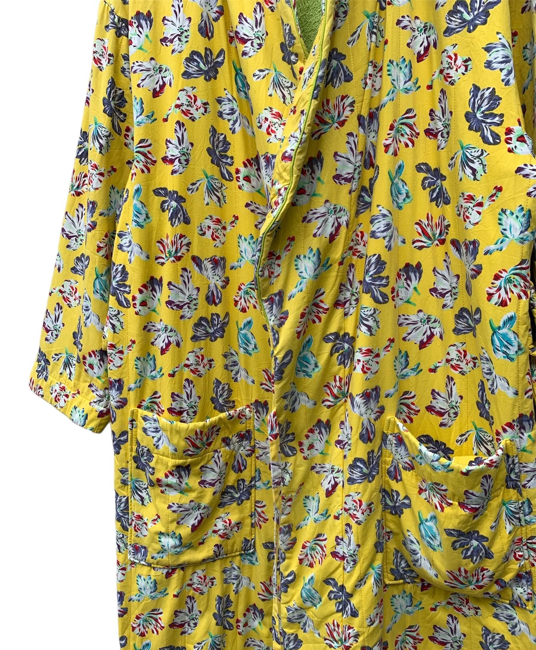 Kenzo Archival Kenzo Flower All Over Print Cotton Robe Kimono Size US L / EU 52-54 / 3 - 12 Thumbnail
