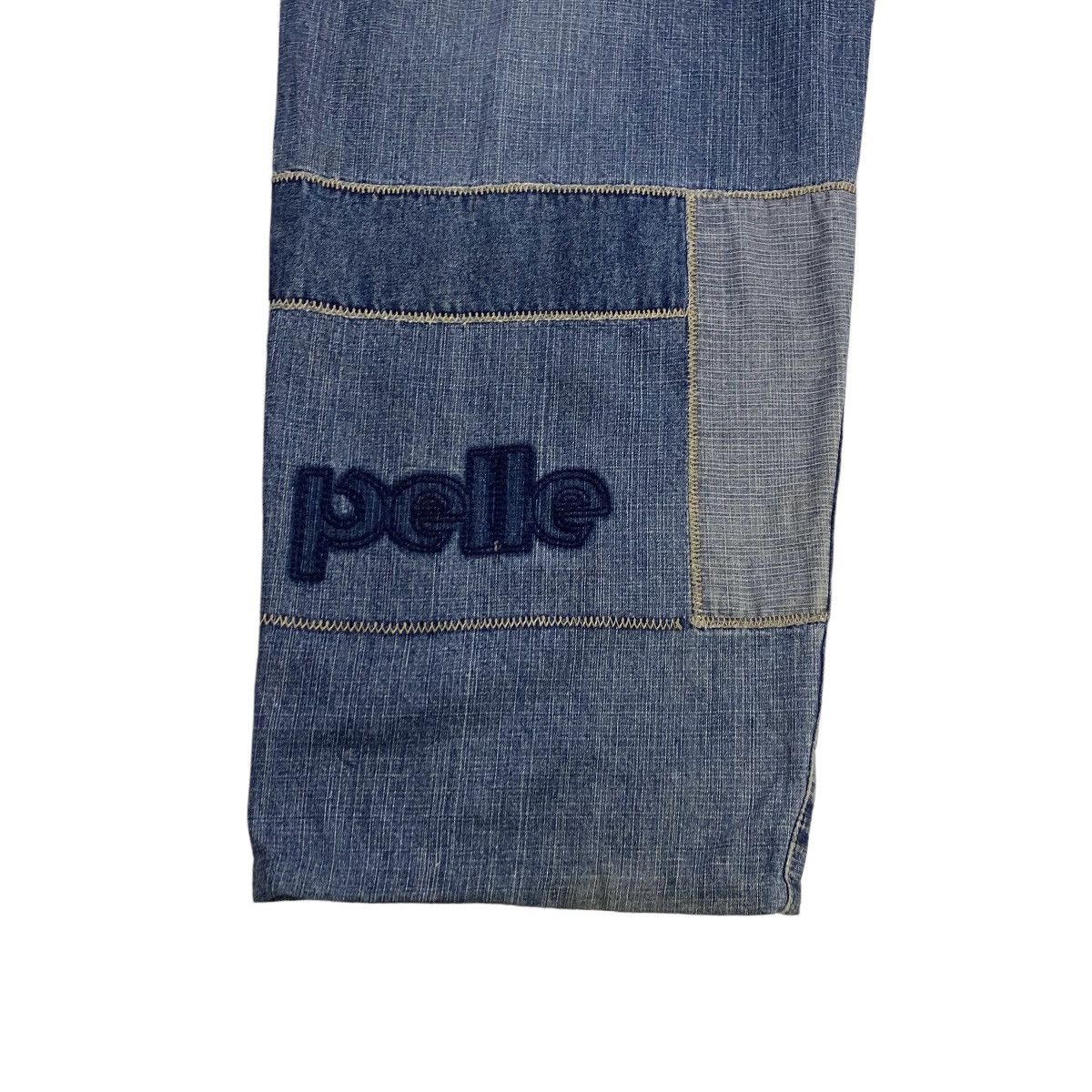 Pelle Pelle × Vintage Pelle Pelle patchwork distressed denim Size US 34 / EU 50 - 13 Thumbnail