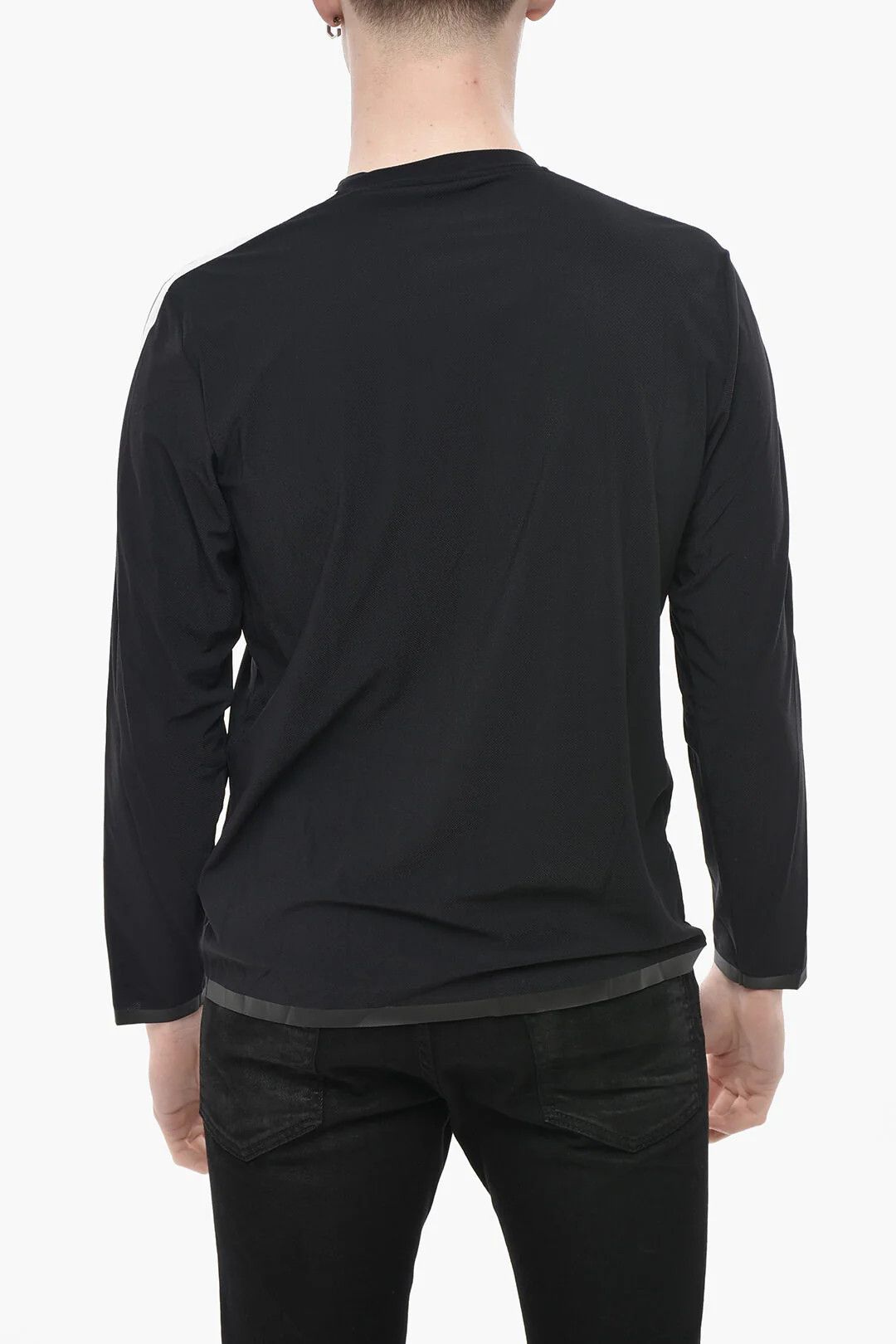 Palm Angels og1mm0226 Tech Fabric Long-Sleeve T-Shirt in Black Size US S / EU 44-46 / 1 - 2 Thumbnail