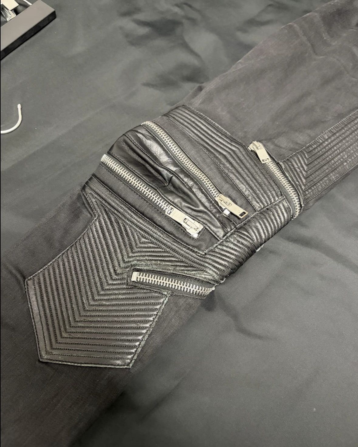 Saint Laurent Paris 17FW Saint Laurent Paris Motocross Biker Jeans Size US 31 - 3 Thumbnail