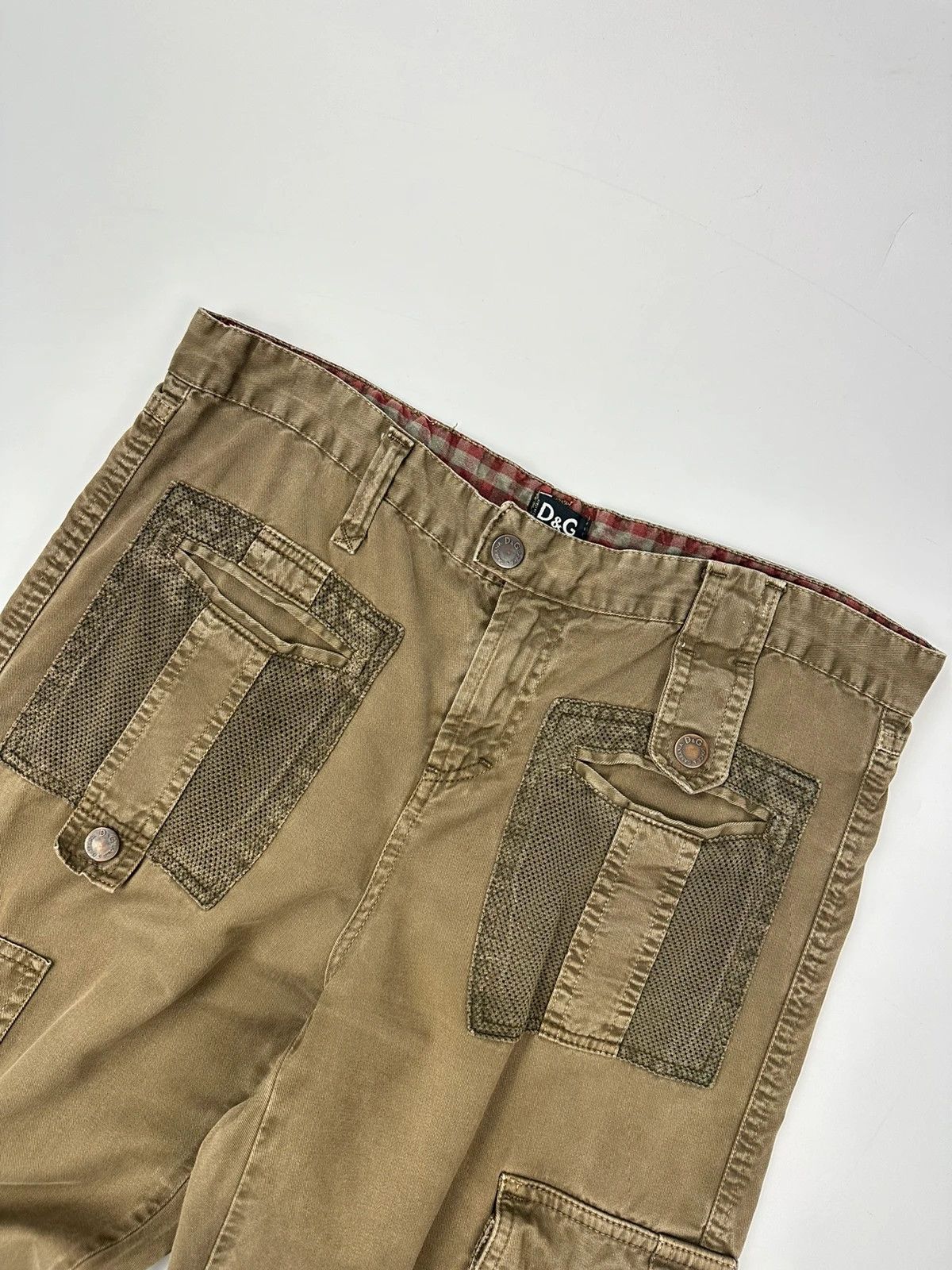 Dolce & Gabbana Dolce & Gabbana SS03 Cargo Mesh Khaki Baggy Pants Size 38" / US 16 / IT 52 - 2 Thumbnail