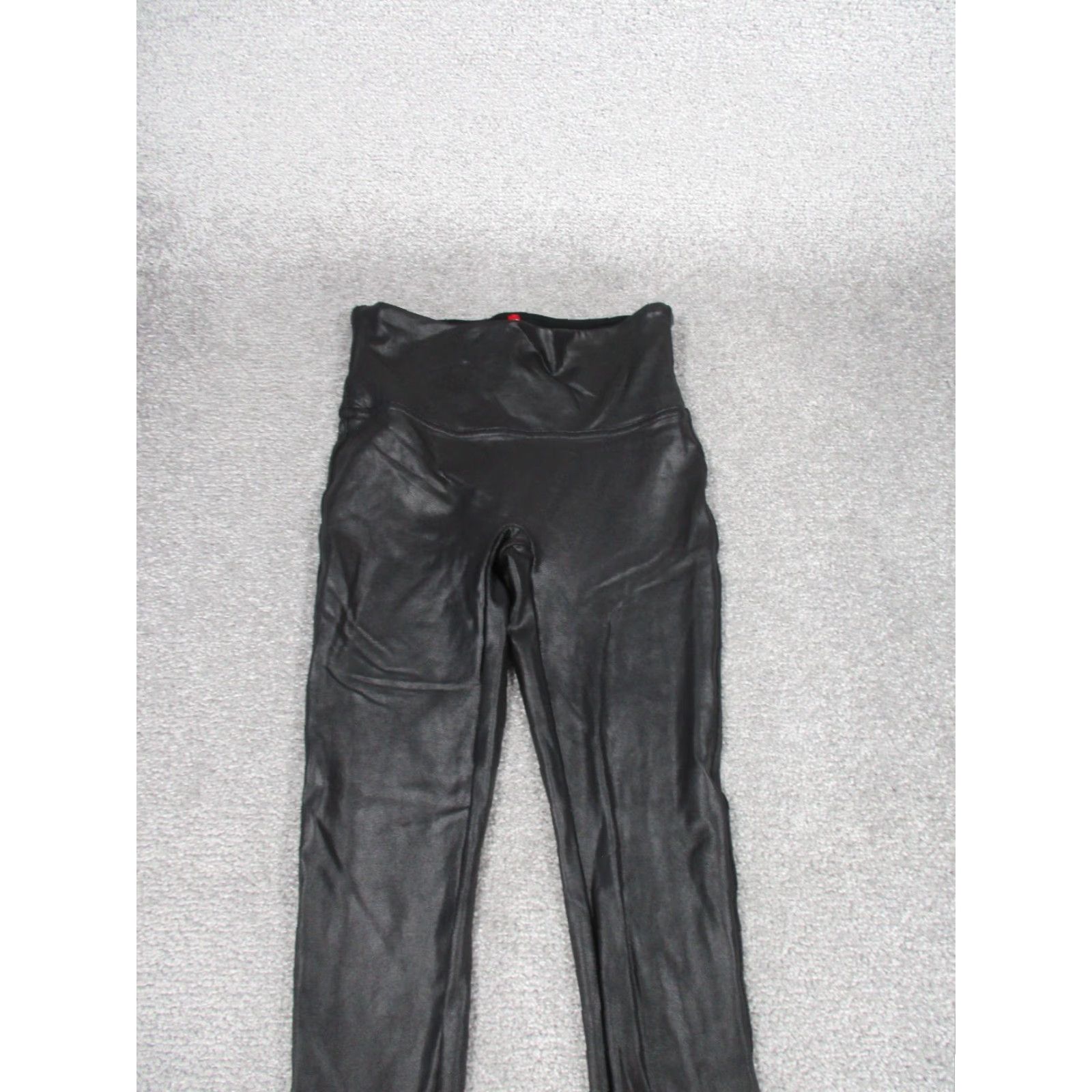 Spanx Spanx Leggings Womens Small Black Faux Leather Ankle Shiny Yoga Dance Travel Casual Size 28" / US 6 / IT 42 - 2 Thumbnail