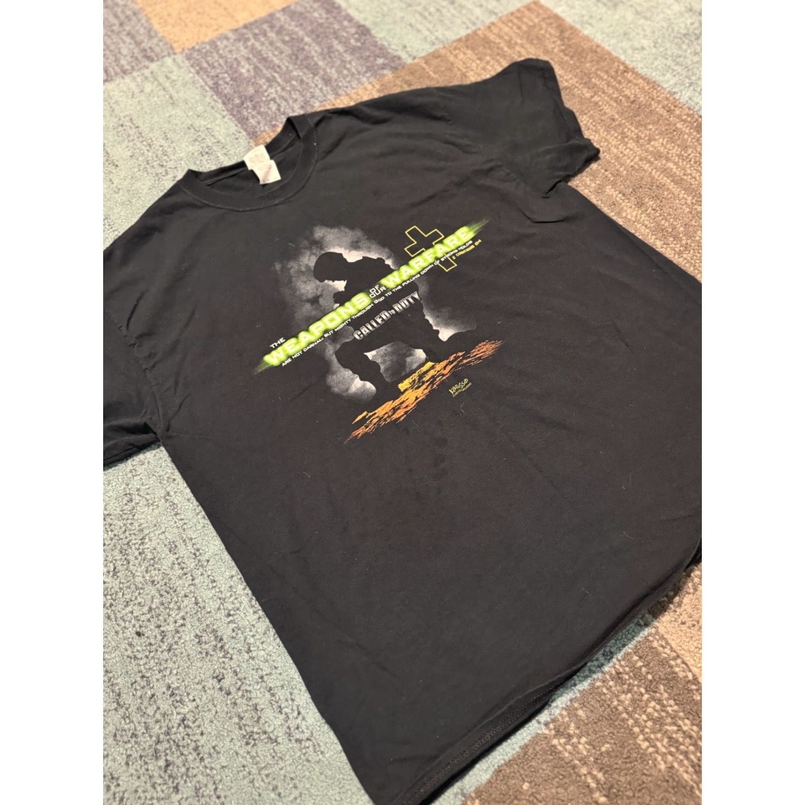 Vintage Call Of Duty The Weapons Of Our Warfare Black 2010 T-shirt XL Men Crew Neck Short Sleeve Logo Size US XL / EU 56 / 4 - 3 Thumbnail
