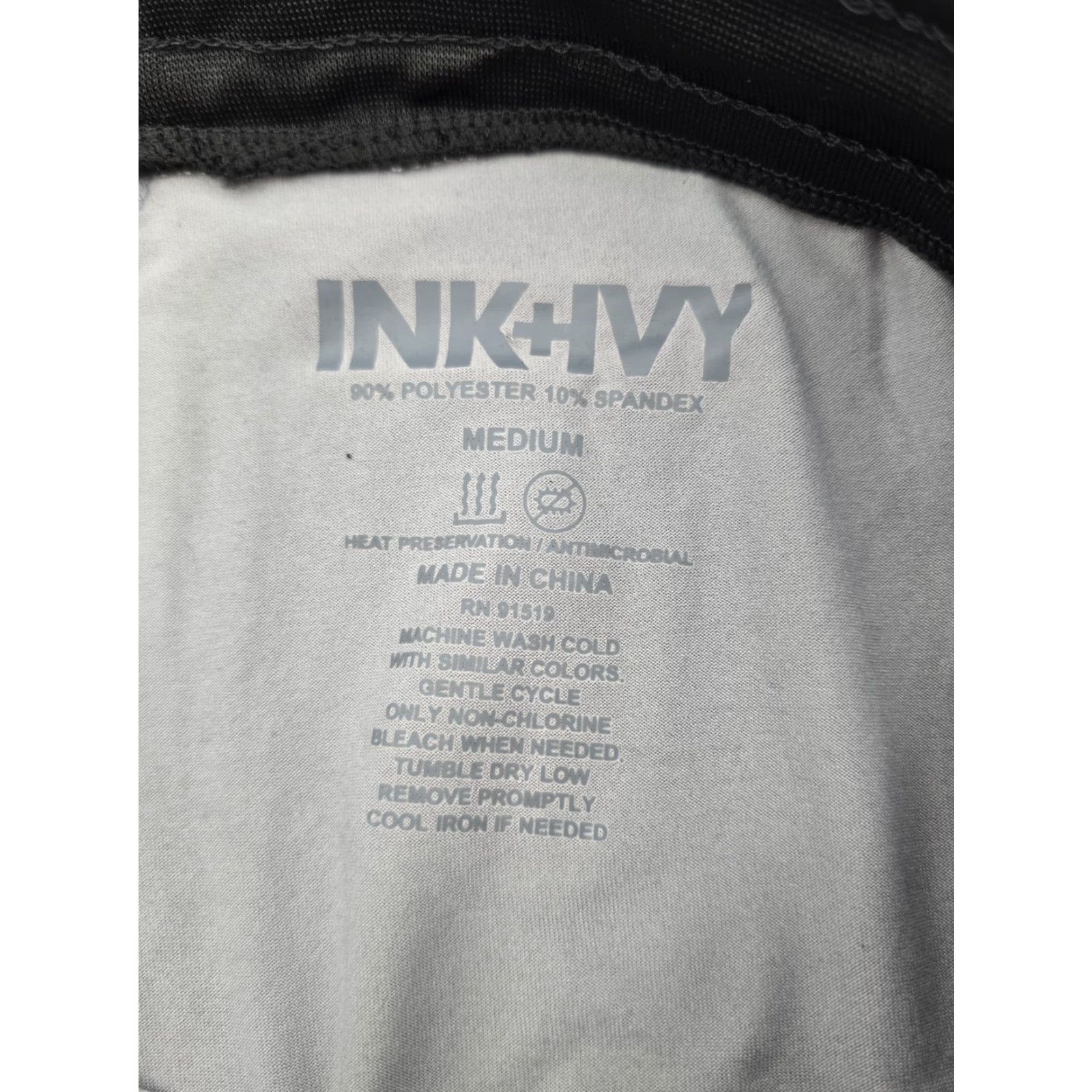Vintage INK+IVY Men’s Pajama Bottoms - Sleepwear Sweatpants - Gray - M - Drawstring - Elastic Waist - Polyester Spandex - Machine Washable - Men's Size US 31 - 5 Thumbnail