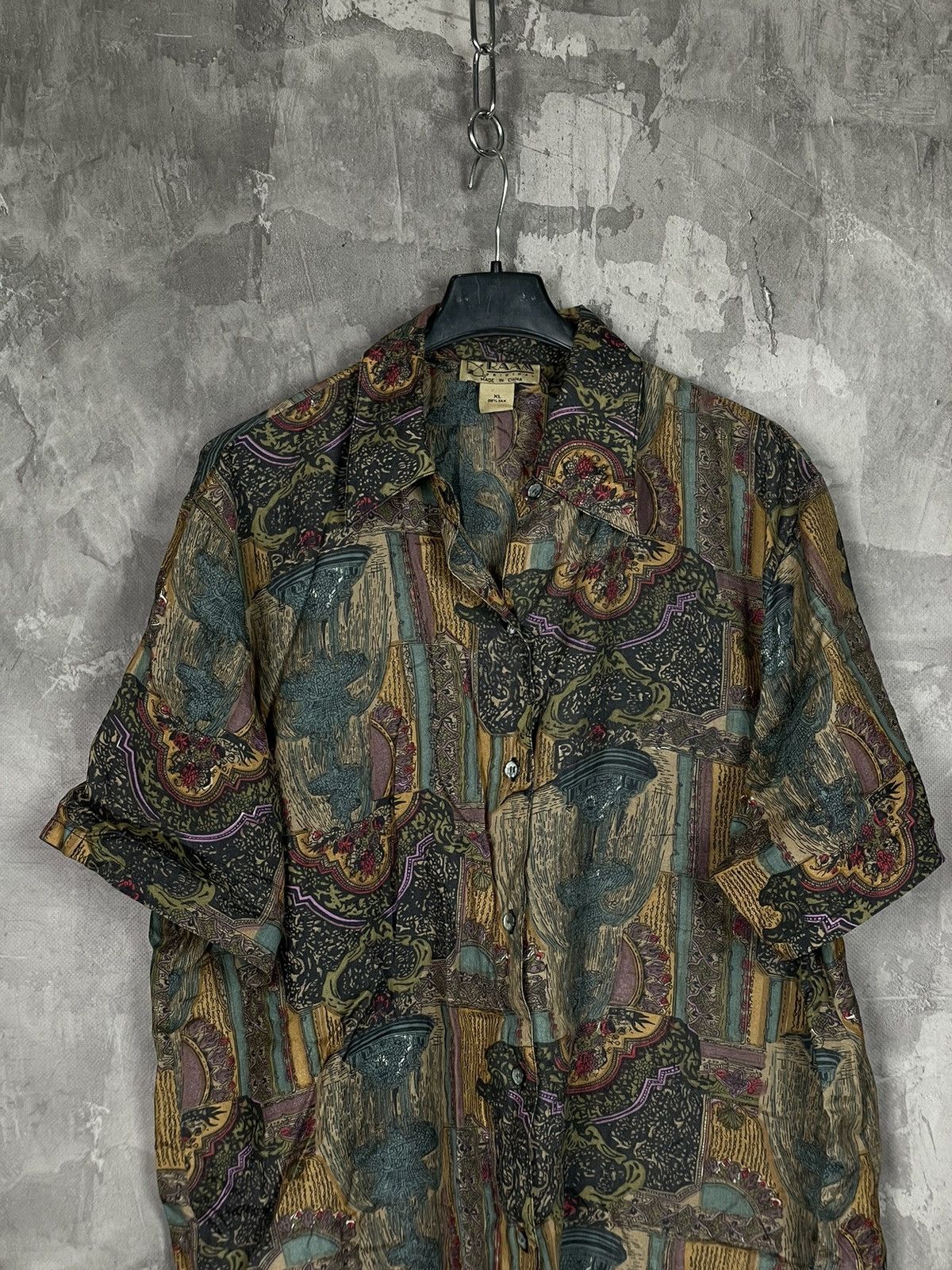Japanese Brand × Vintage Avant Garde Y2K Vintage 90s Retro Multilogo Shirt Size US XL / EU 56 / 4 - 2 Thumbnail
