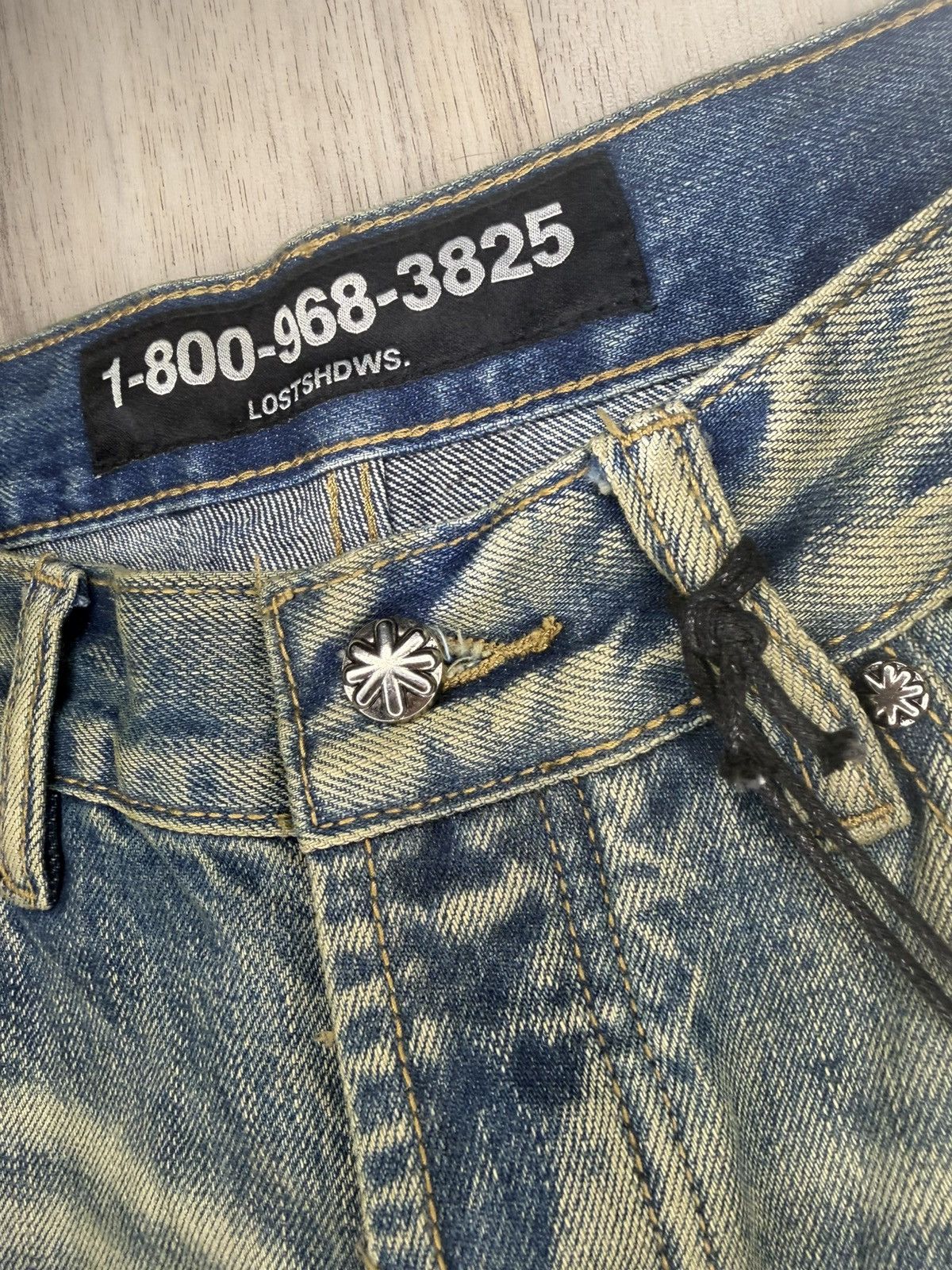 LOSTSHDWS LOSTSHDWS “Titanium Dirty Denim” sz 34 NWT Size US 34 / EU 50 - 6 Thumbnail