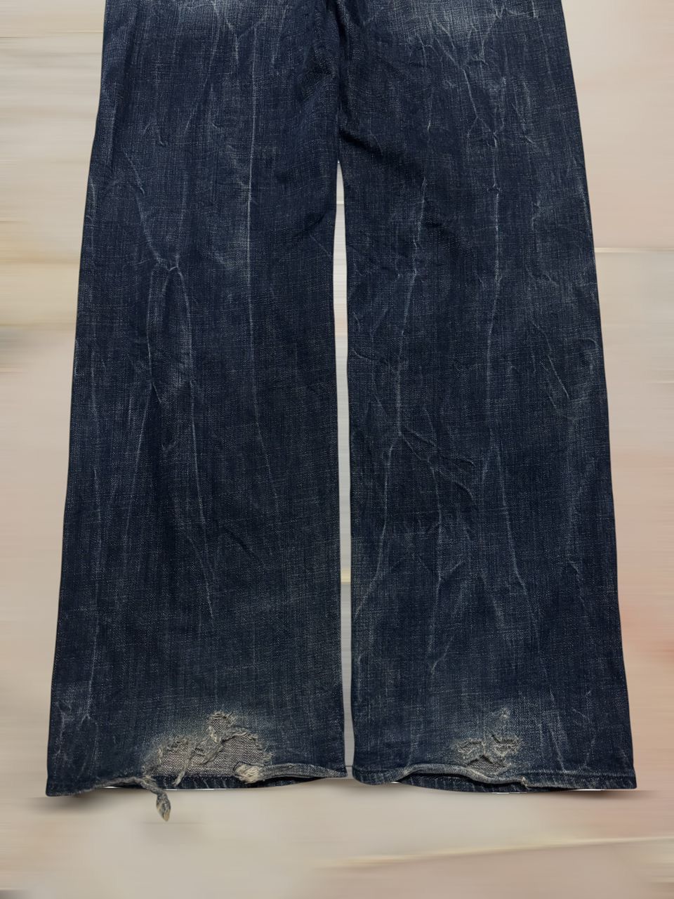 Tornado Mart 2000s Japanese Baggy-Wide Grunge Distressed Ripped Thunder Size US 32 / EU 48 - 7 Thumbnail