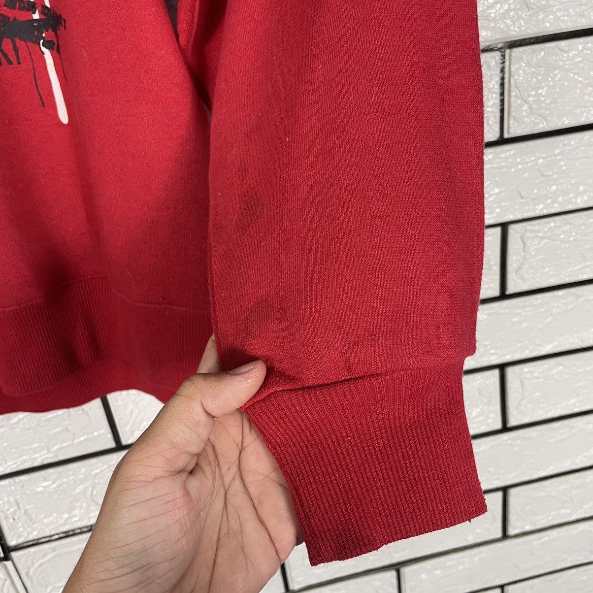 Japanese Brand Seculity Big Print Red Sweatshirt Size US M / EU 48-50 / 2 - 9 Thumbnail