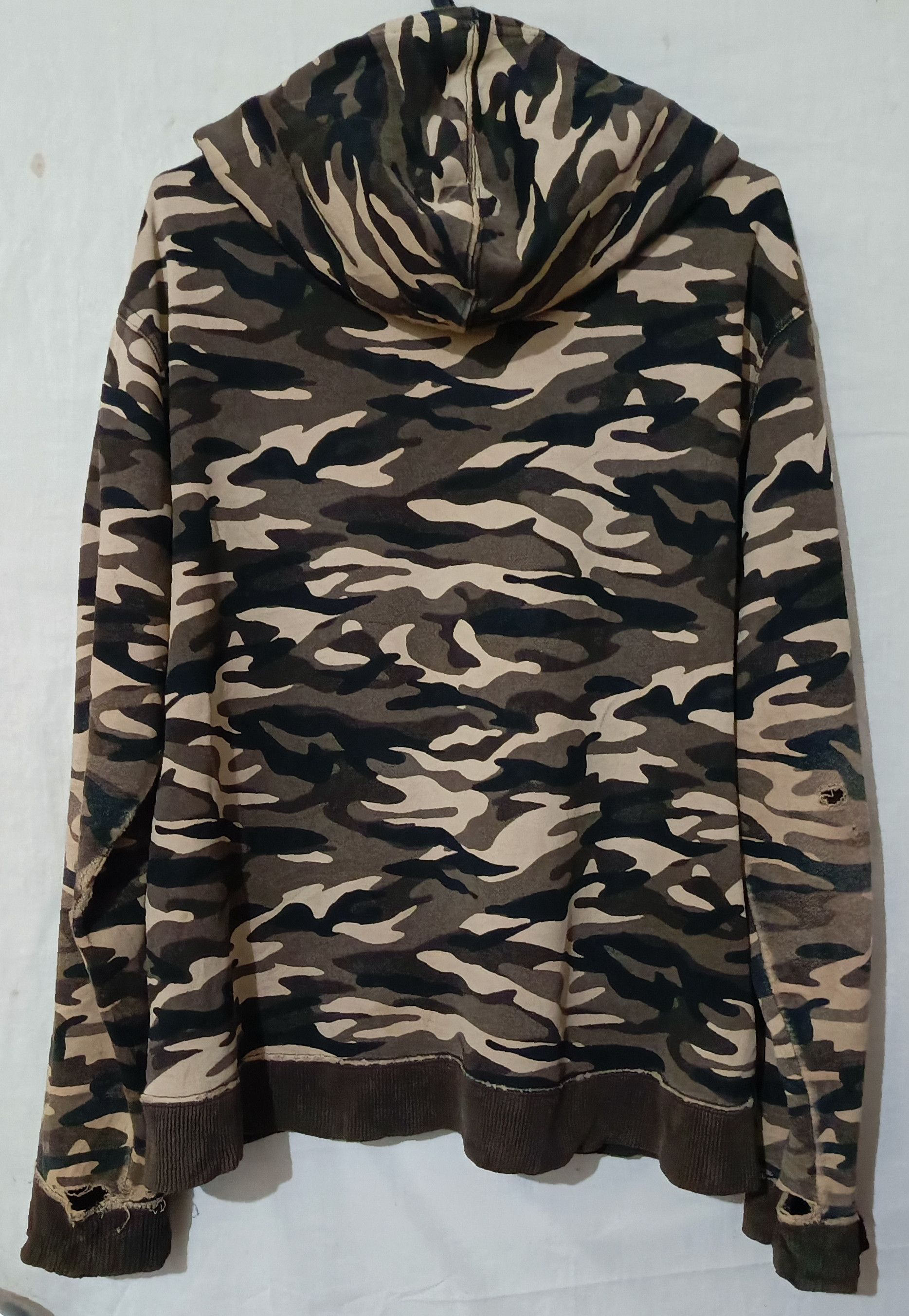 Quiksilver 🔥VTG QUICKSILVER DISTRESSED ZIPPER HOODIE Size US M / EU 48-50 / 2 - 2 Thumbnail