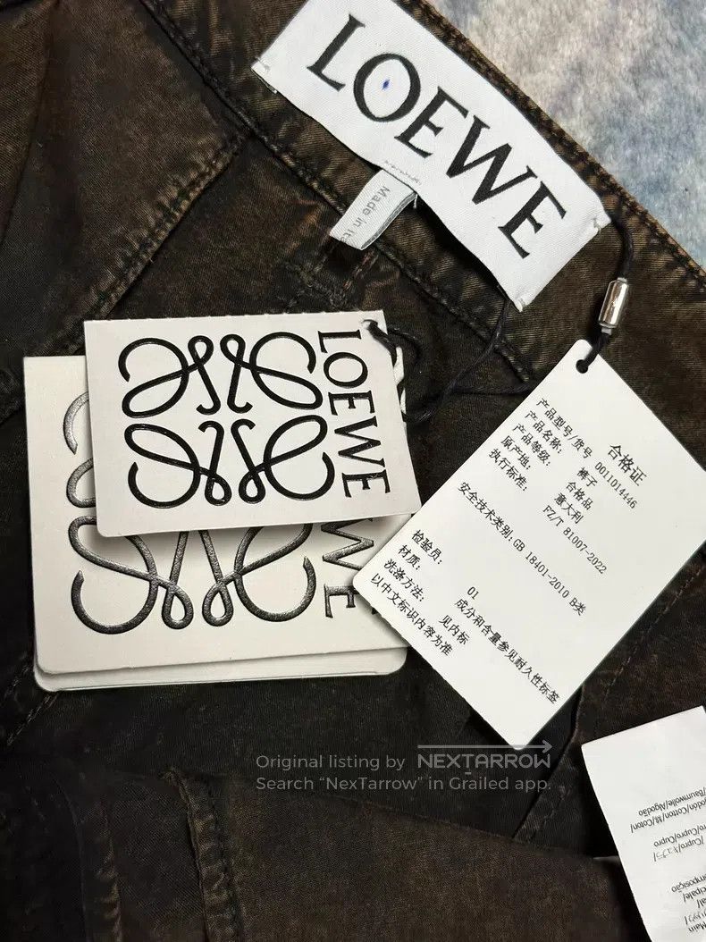 Loewe Loewe Loose-fit tapered pants with zip pockets, adjustable Size US 34 / EU 50 - 4 Thumbnail