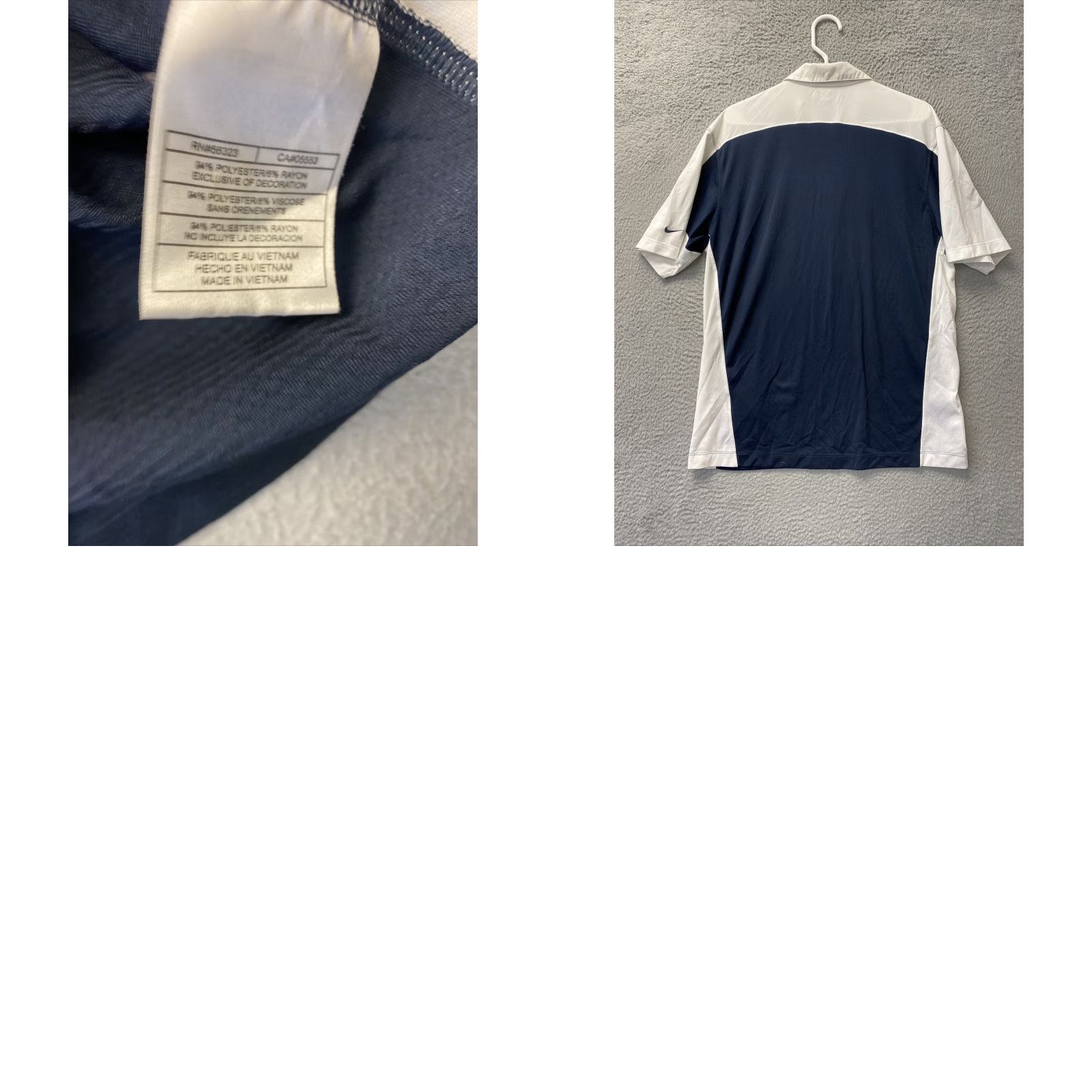 Nike NIKE Dri-Fit Polo Shirt Men’s L Blue Navy Golf Casual Rugby Nike Dri-FIT Mens/97-47 Size US L / EU 52-54 / 3 - 8 Thumbnail