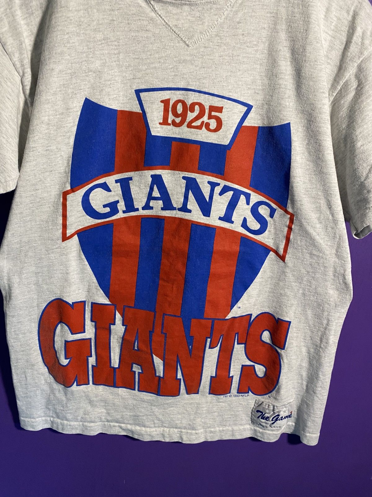 The Game Vintage 1993 The Game New York giants big logo t-shirt Size US L / EU 52-54 / 3 - 3 Thumbnail