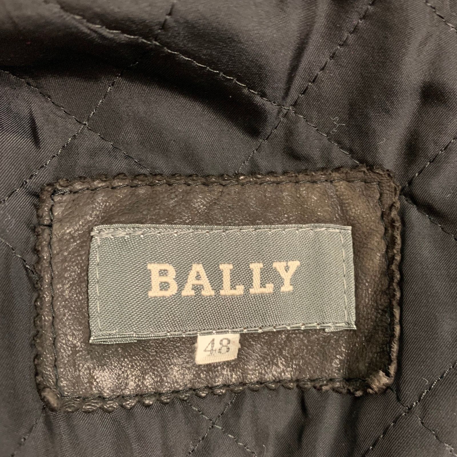 Bally BALLY Size 48 Grey Green Leather Nautical Coat Size US XXL / EU 58 / 5 - 8 Thumbnail