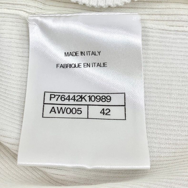 Chanel Chanel White five-pointed star lace hollow cotton round-nec Size M / US 6-8 / IT 42-44 - 7 Thumbnail