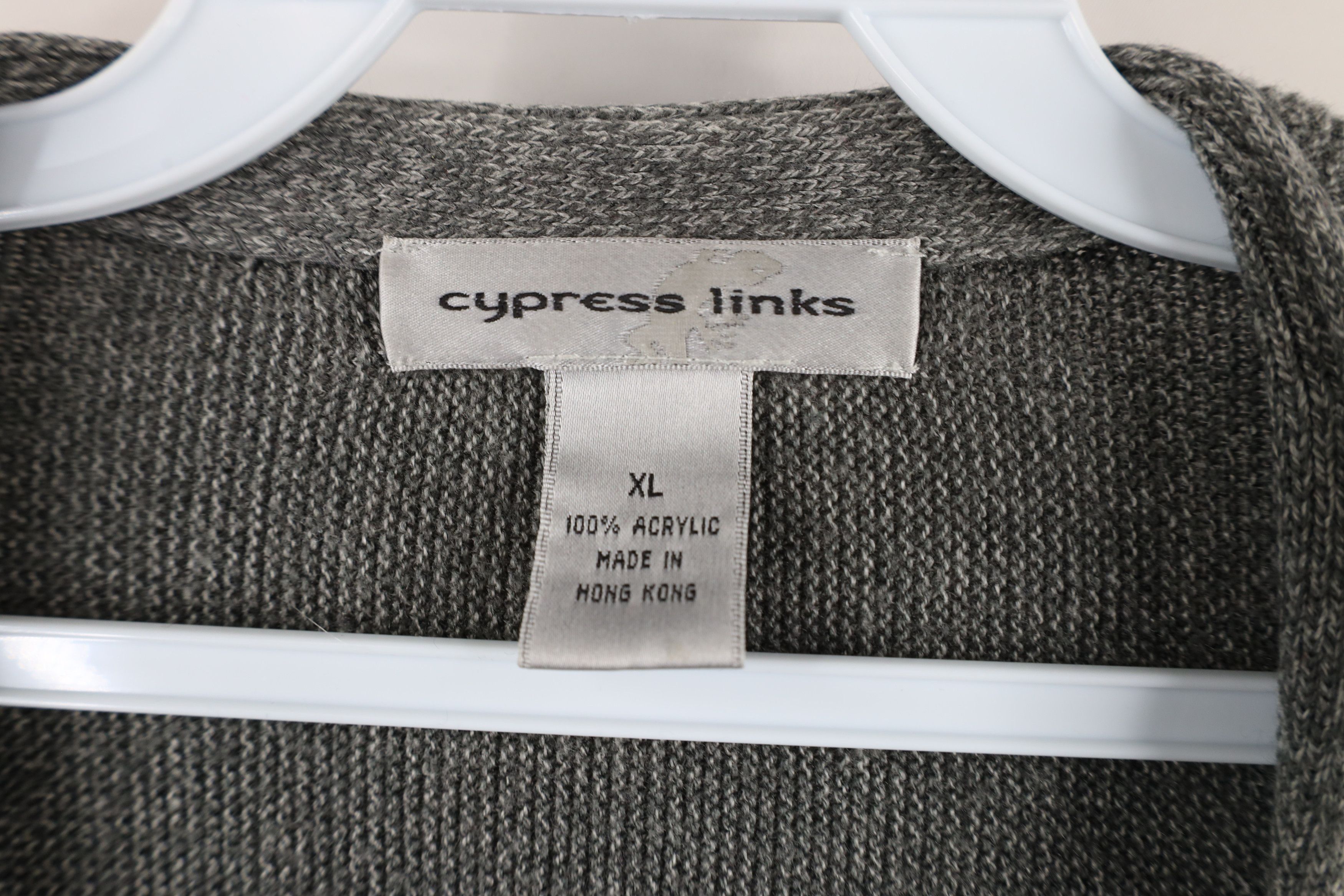 Vintage Vintage 90s Streetwear Knit Button Cardigan Sweater Gray Size US XL / EU 56 / 4 - 4 Thumbnail