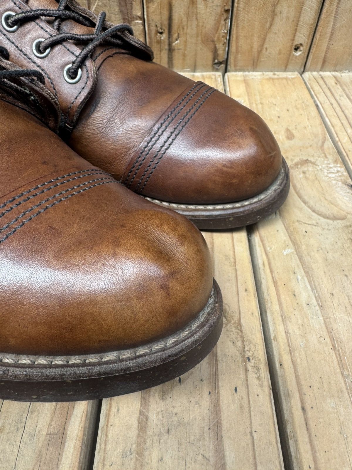 Red Wing Red Wing 8111 iron ranger Brown leather Boots UK 7.5 D Size US 8.5 / EU 41-42 - 3 Thumbnail