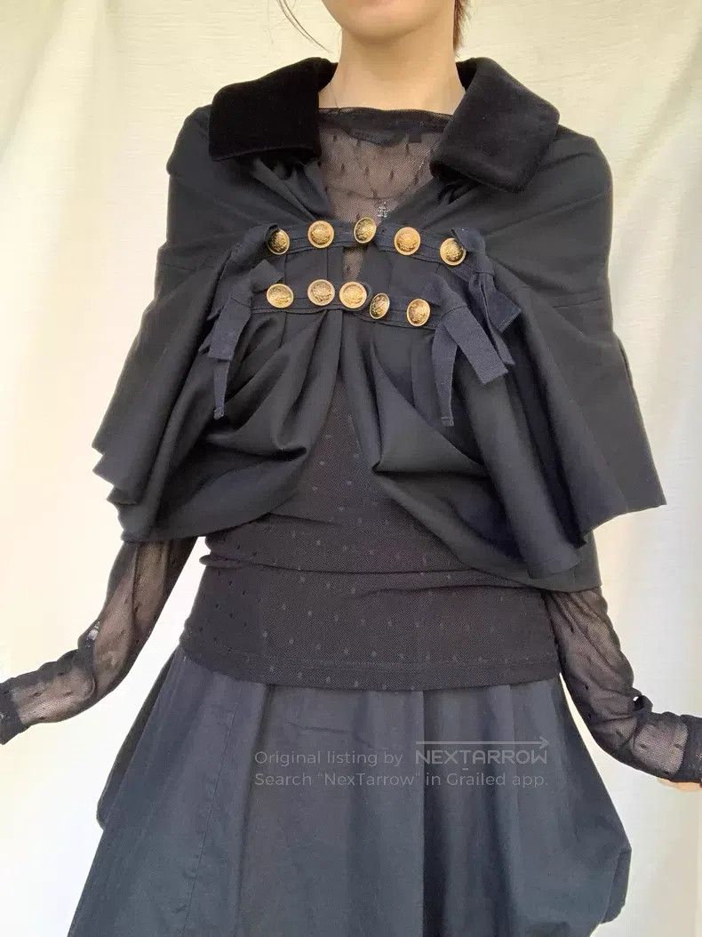 Comme des Garcons Comme Des Garcons Dark Gothic Deconstructed Cloak Coat Size M / US 6-8 / IT 42-44 - 4 Thumbnail
