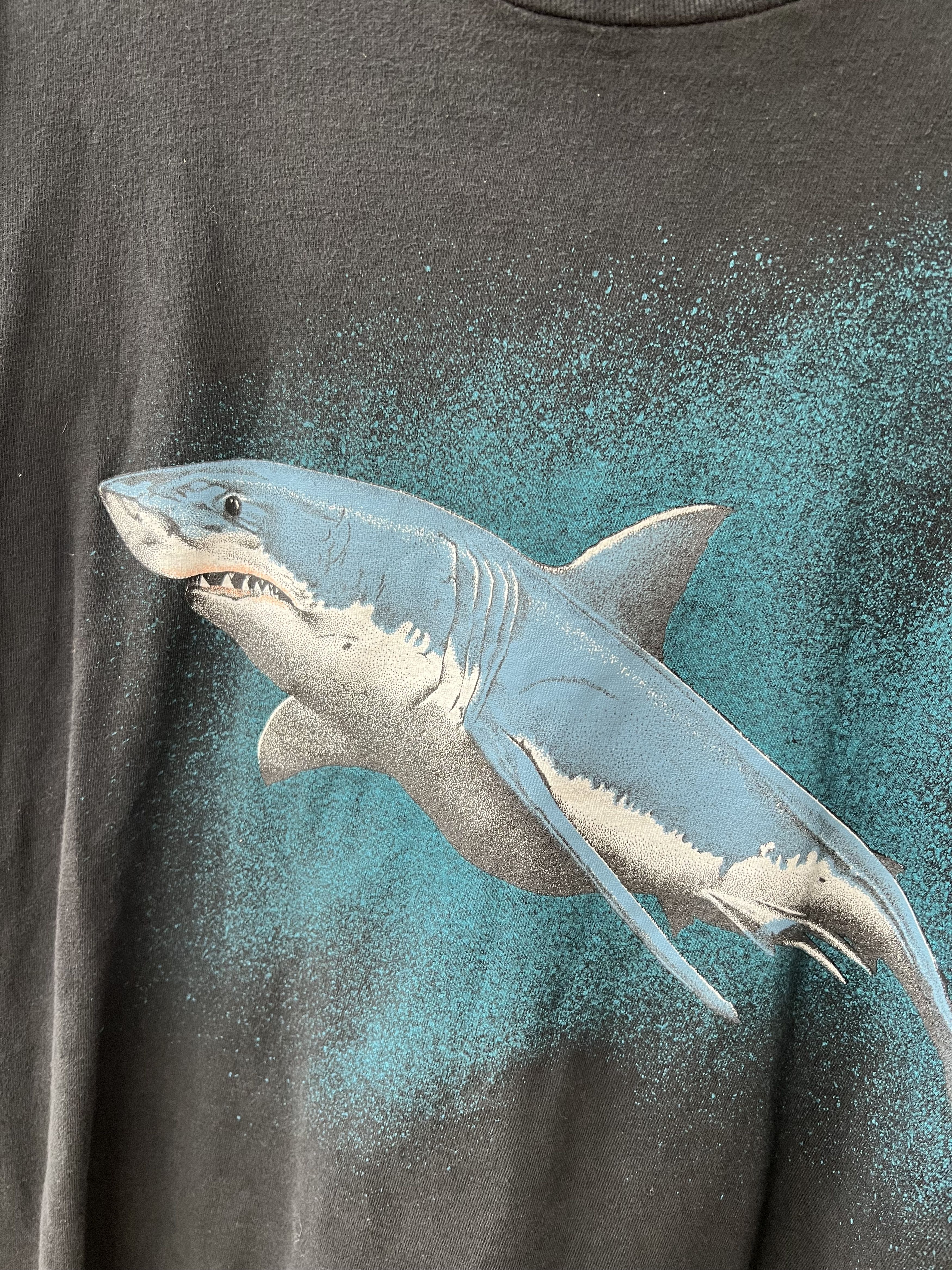 Vintage Vintage 1990 Great White Shark Tee Jaws Movie Size US XL / EU 56 / 4 - 3 Thumbnail