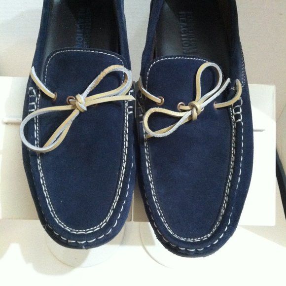 Kenneth Cole KENNETH COLE MENS LEATHER SUEDE SLIP-ON LOAFERS SIZE: 10M Size US 10 / EU 43 - 1 Thumbnail