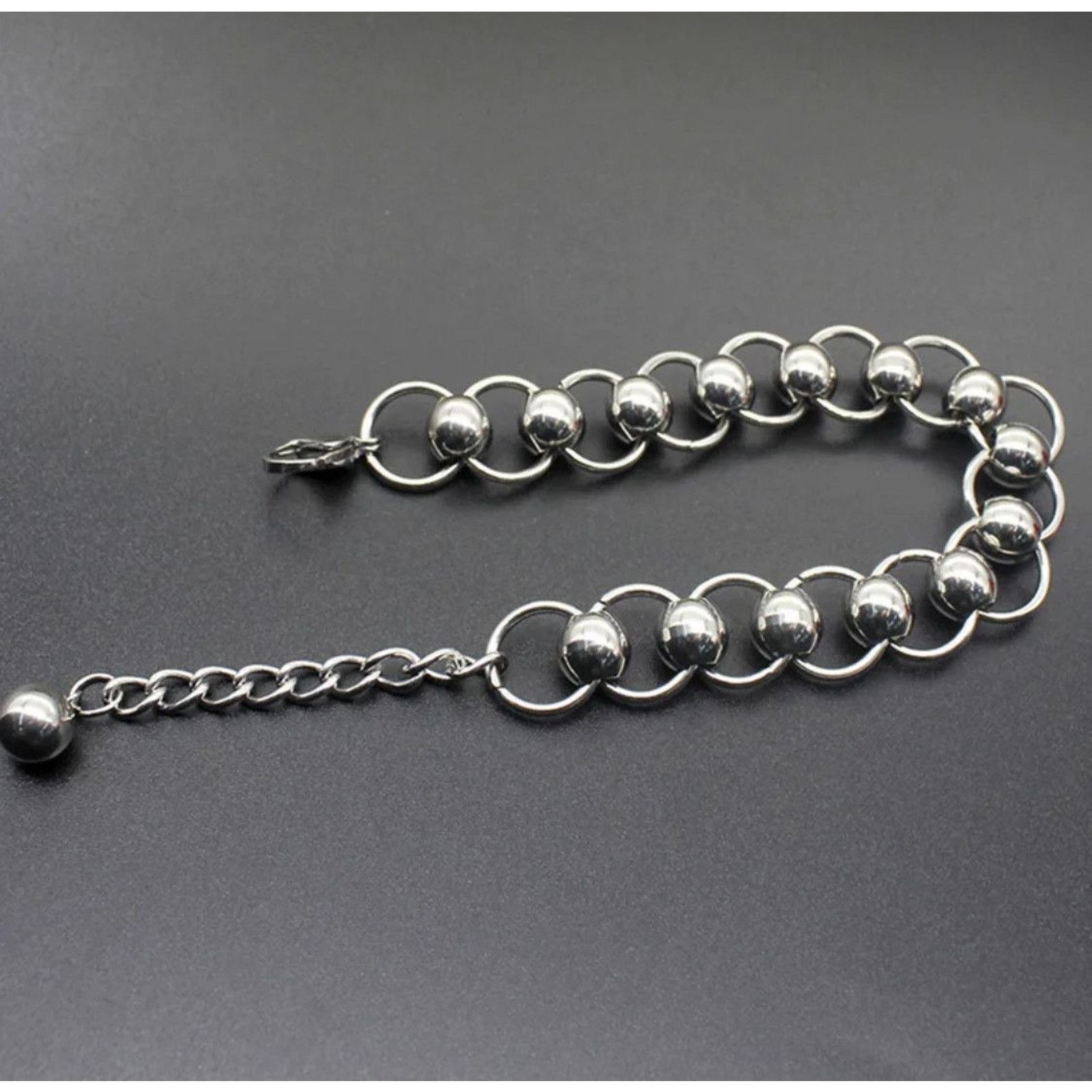 Jewelry Ball Chain Bracelet 2000s Punk Skater Grunge Size ONE SIZE - 2 Thumbnail