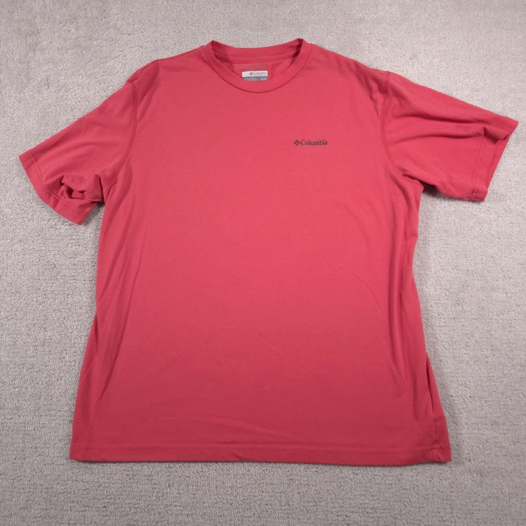 Logo 7 Columbia Shirt Mens XL Red Omni-Wick Performance Tee Lightweight Outdoors Logo Shirt Mens XL Red Omni-Wick Size US XL / EU 56 / 4 - 2 Thumbnail