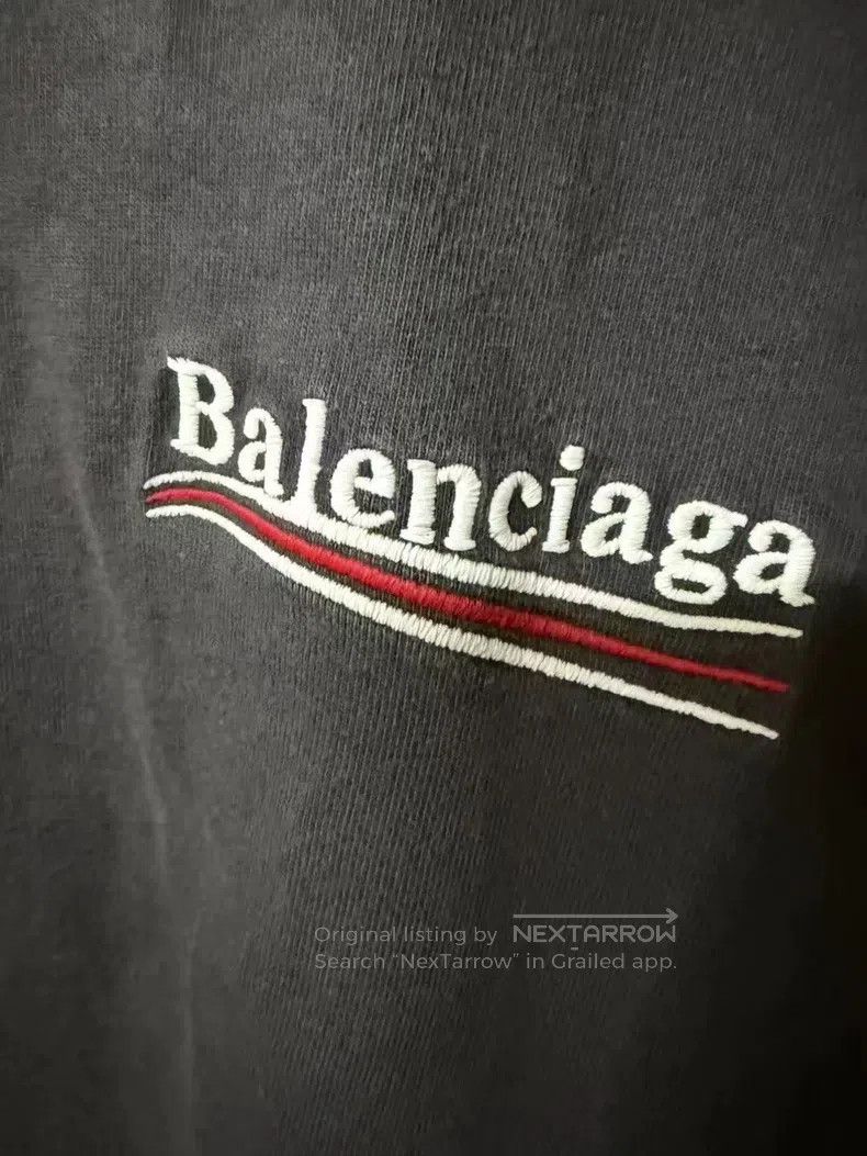 Balenciaga Balenciaga Smoke gray Coca-Cola wave embroidery logo short Size US M / EU 48-50 / 2 - 3 Thumbnail