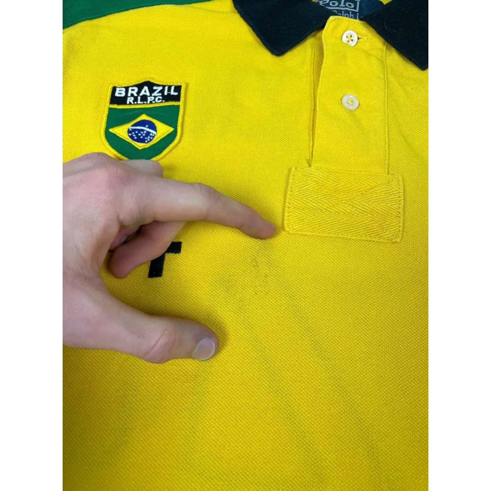 Polo Ralph Lauren VINTAGE Polo Ralph Lauren Brazil Rugby Polo Shirt Men Size M Yellow Polo Ralph Lauren Shirt XS? Size US M / EU 48-50 / 2 - 7 Thumbnail