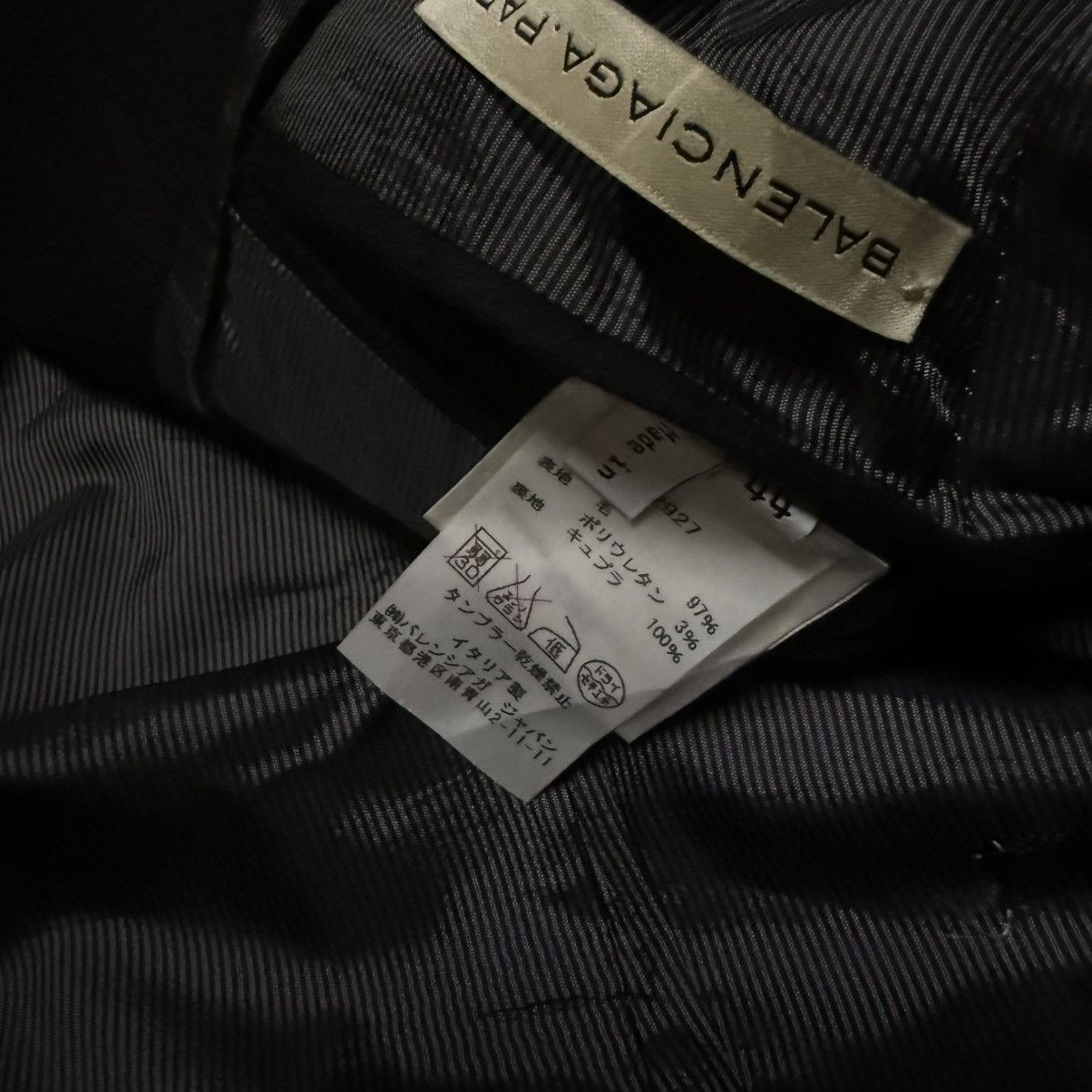 Balenciaga Balenciaga Paris Black Minimalist Blazer Size 36R - 9 Thumbnail